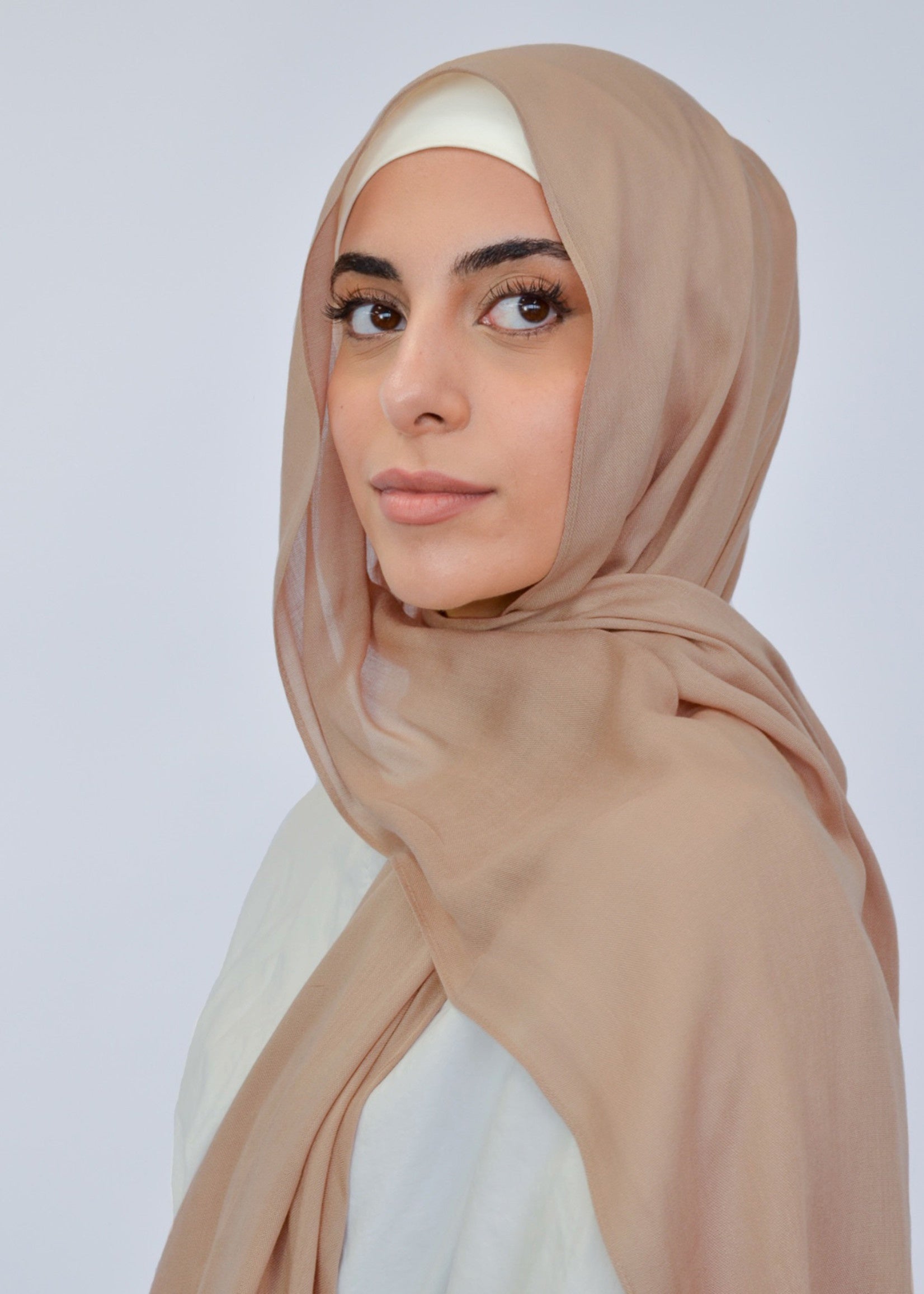 Modal Rayon Shawl - Light Taupe