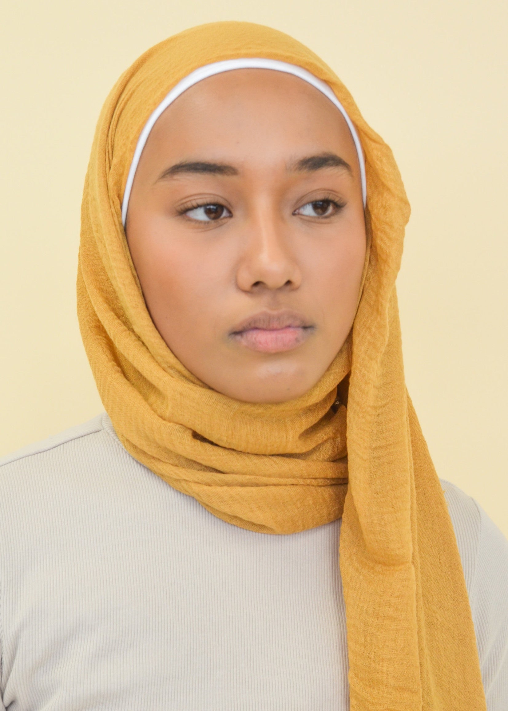 Cotton Crinkle - Mustard - Nasiba