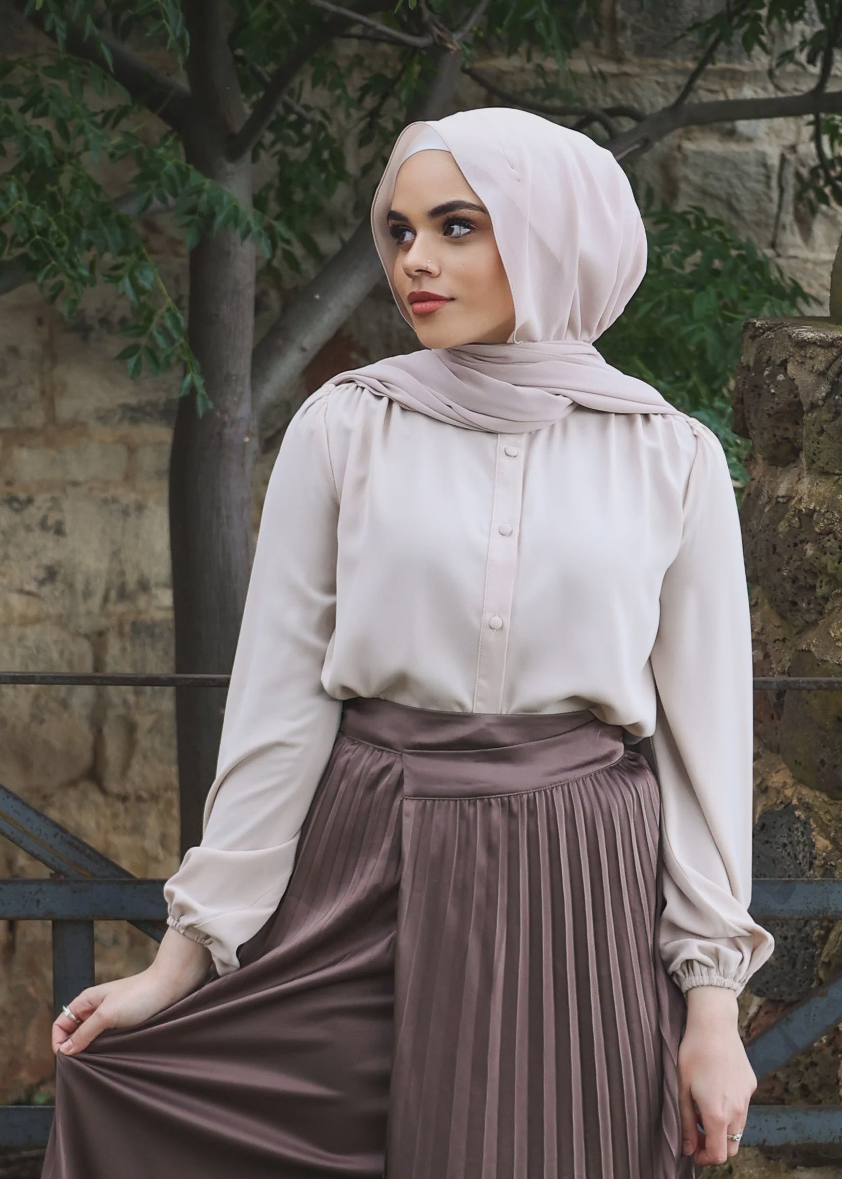 Rae Blouse - Nude - Nasiba