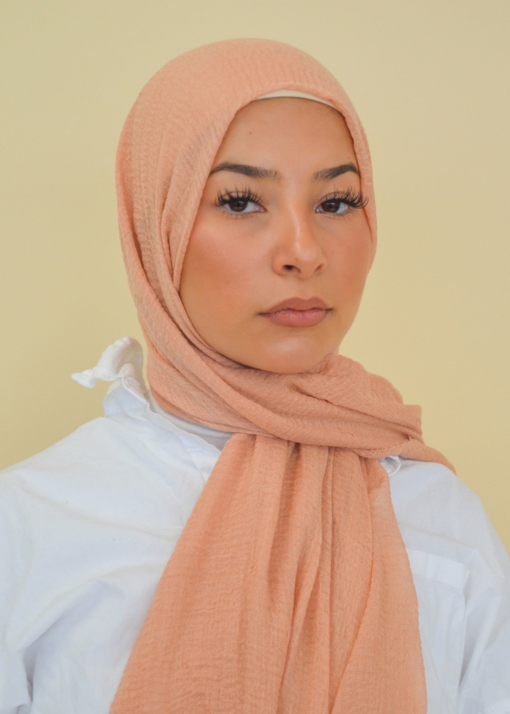 Cotton Crinkle - Peach - Nasiba