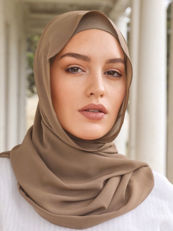 Premium Chiffon Hijab - Pearwood - Nasiba