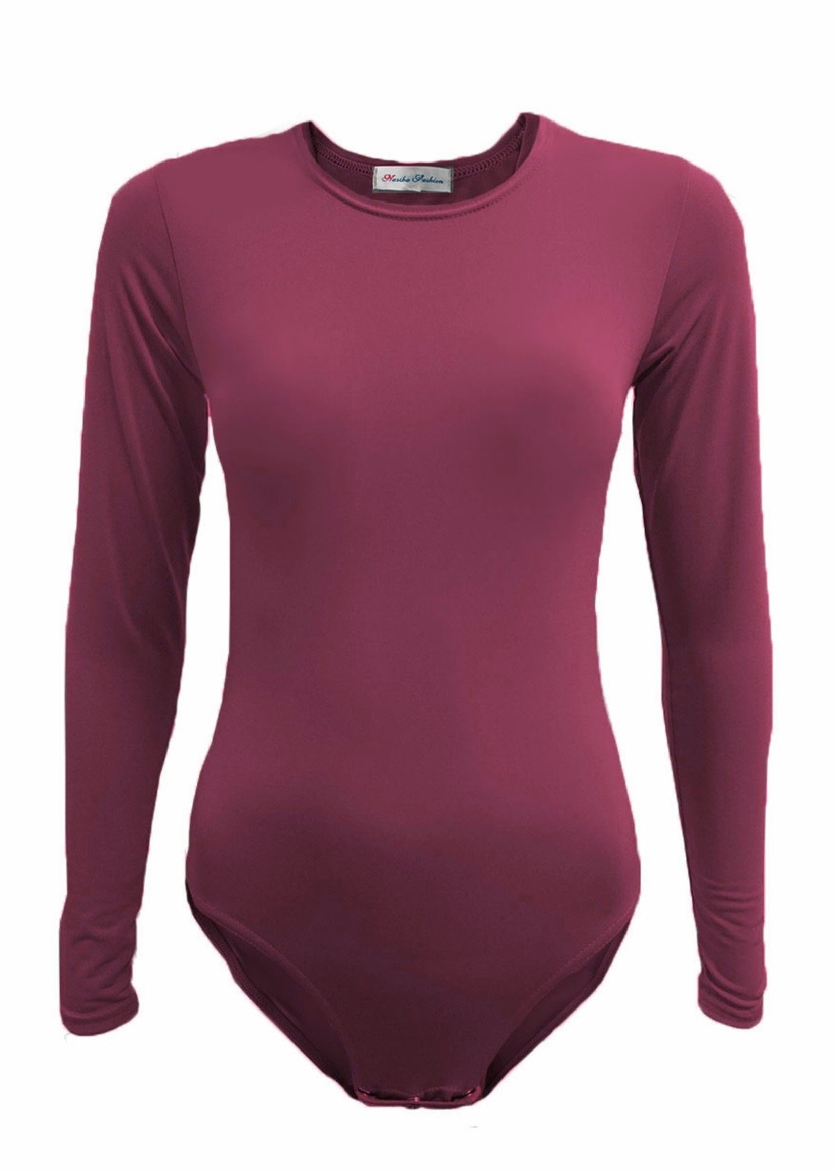 Lycra Bodysuit - Plum - Nasiba