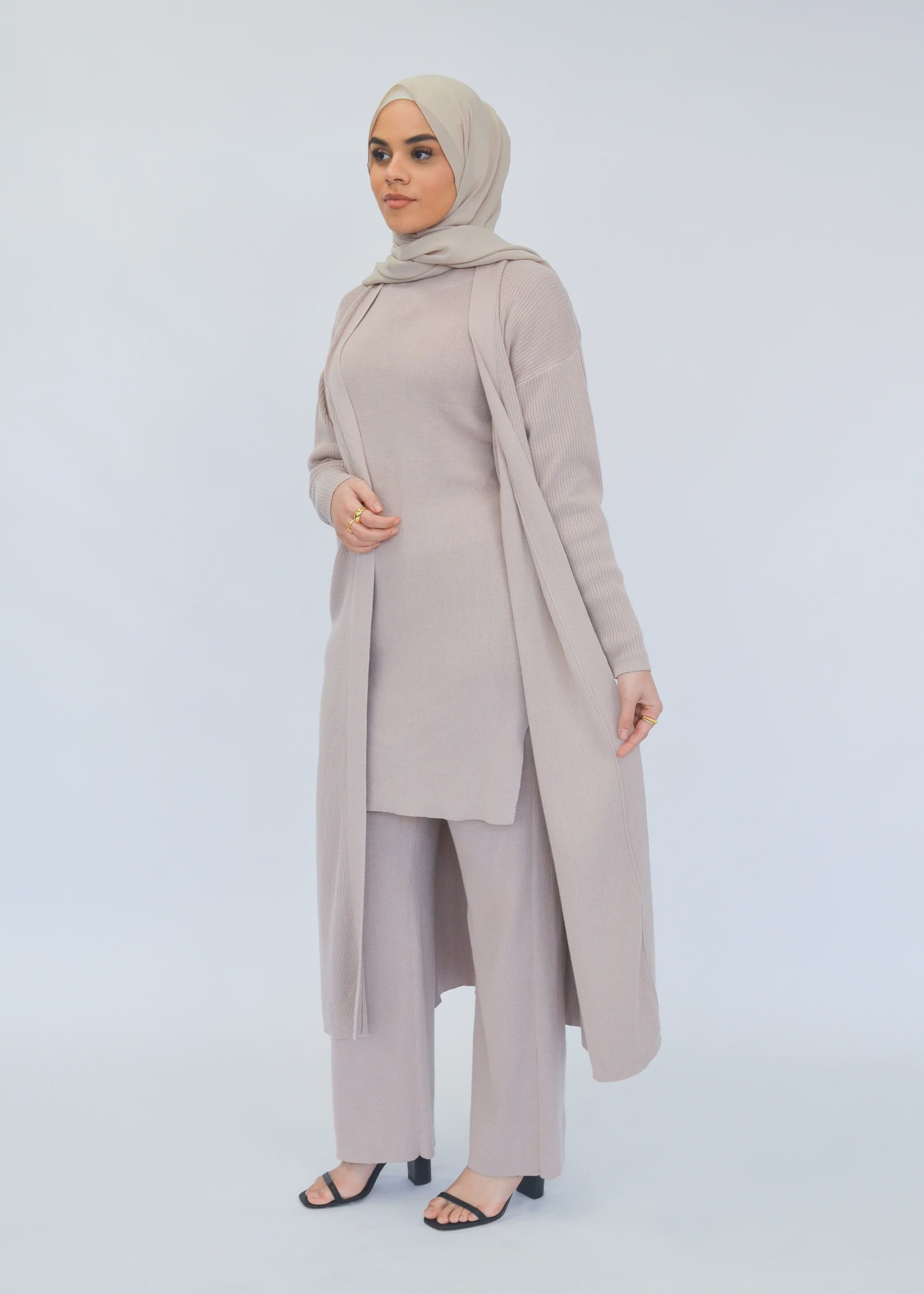 Wintertide Cardigan - Rose Beige