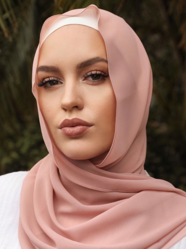 Premium Chiffon Hijab - Salmon