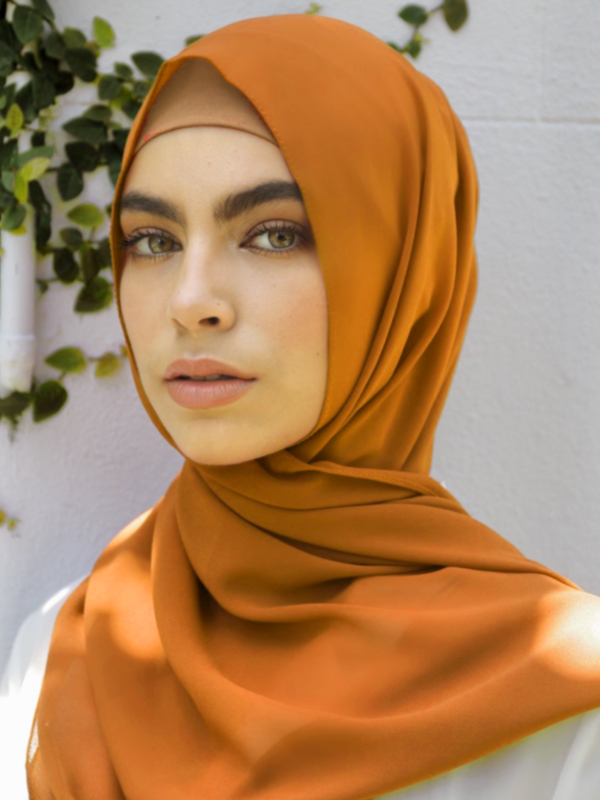 Premium Chiffon Hijab - Spice Clay - Nasiba