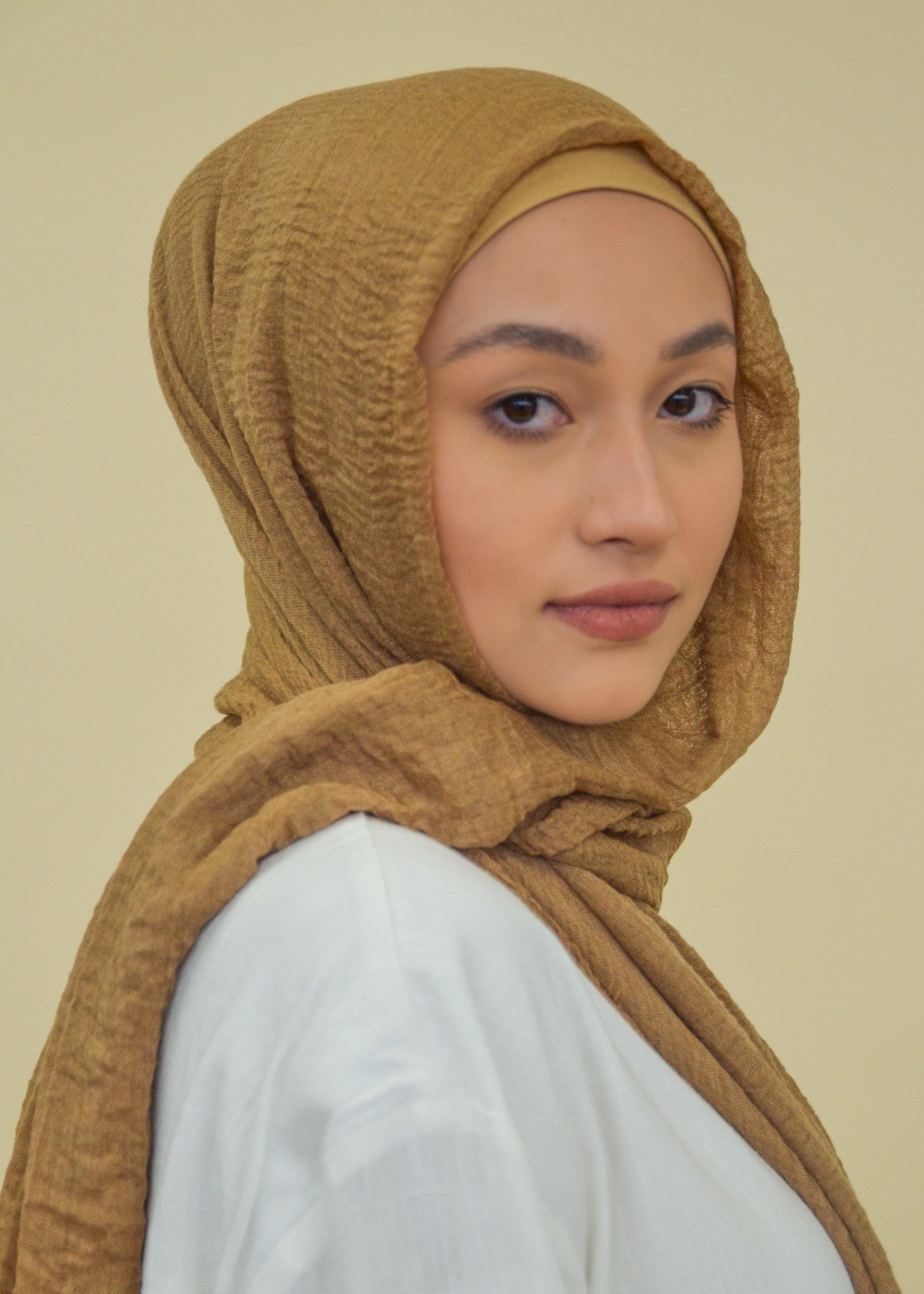 Cotton Crinkle - Teak - Nasiba