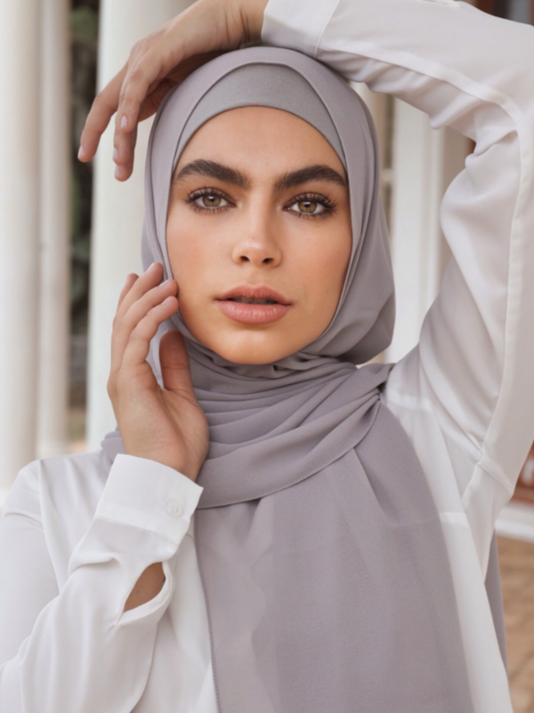 Premium Chiffon Hijab - Trout - Nasiba