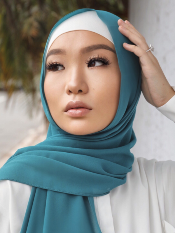 Premium Chiffon Hijab - Wild Ocean - Nasiba