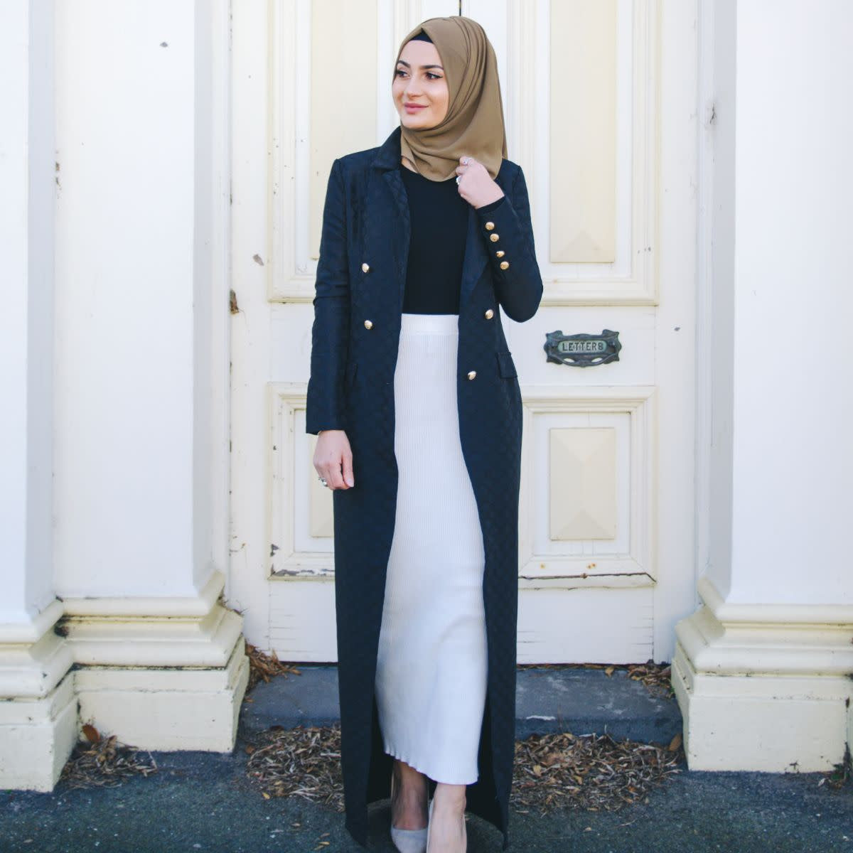 Trellis Blazer - Black - Nasiba
