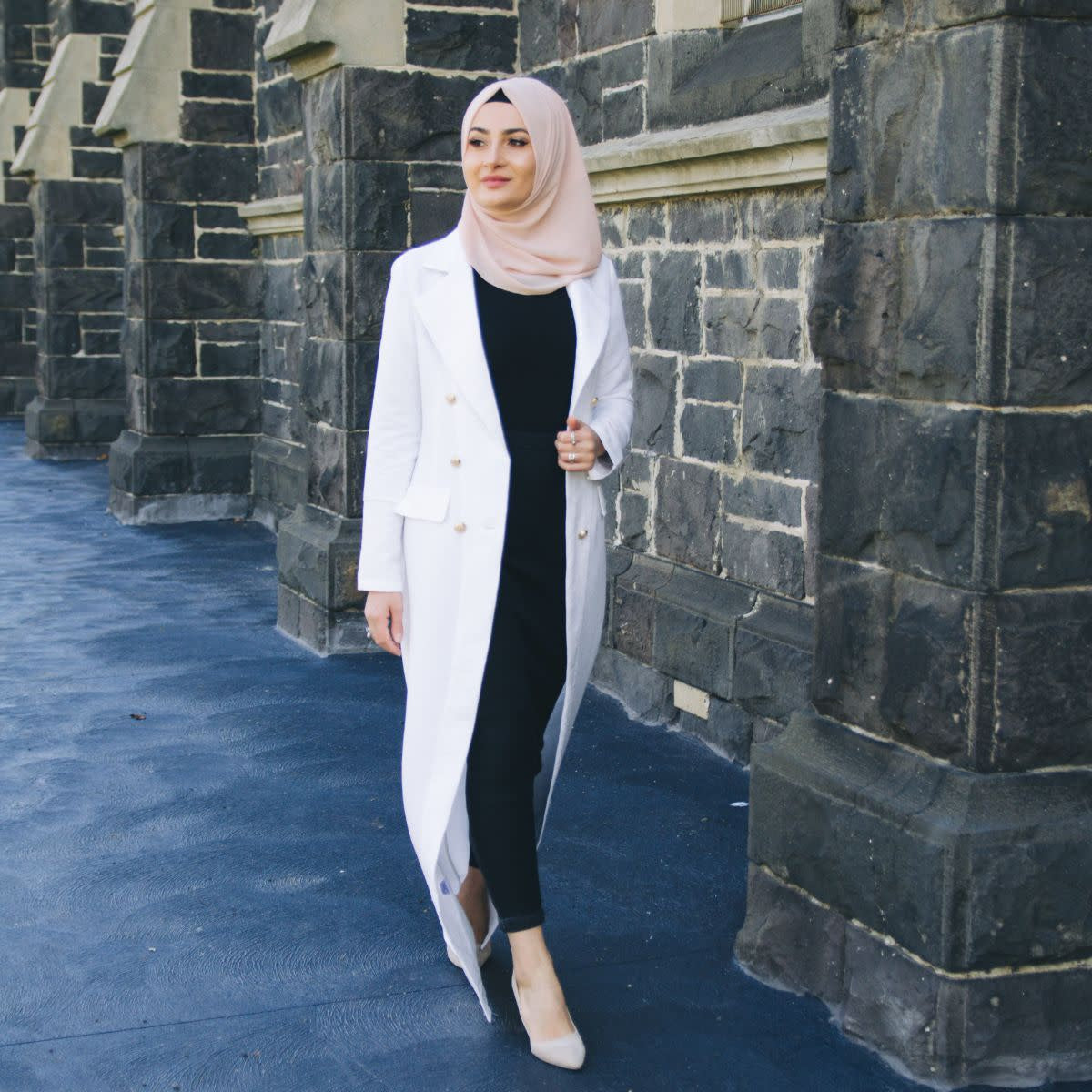 Trellis Blazer - White