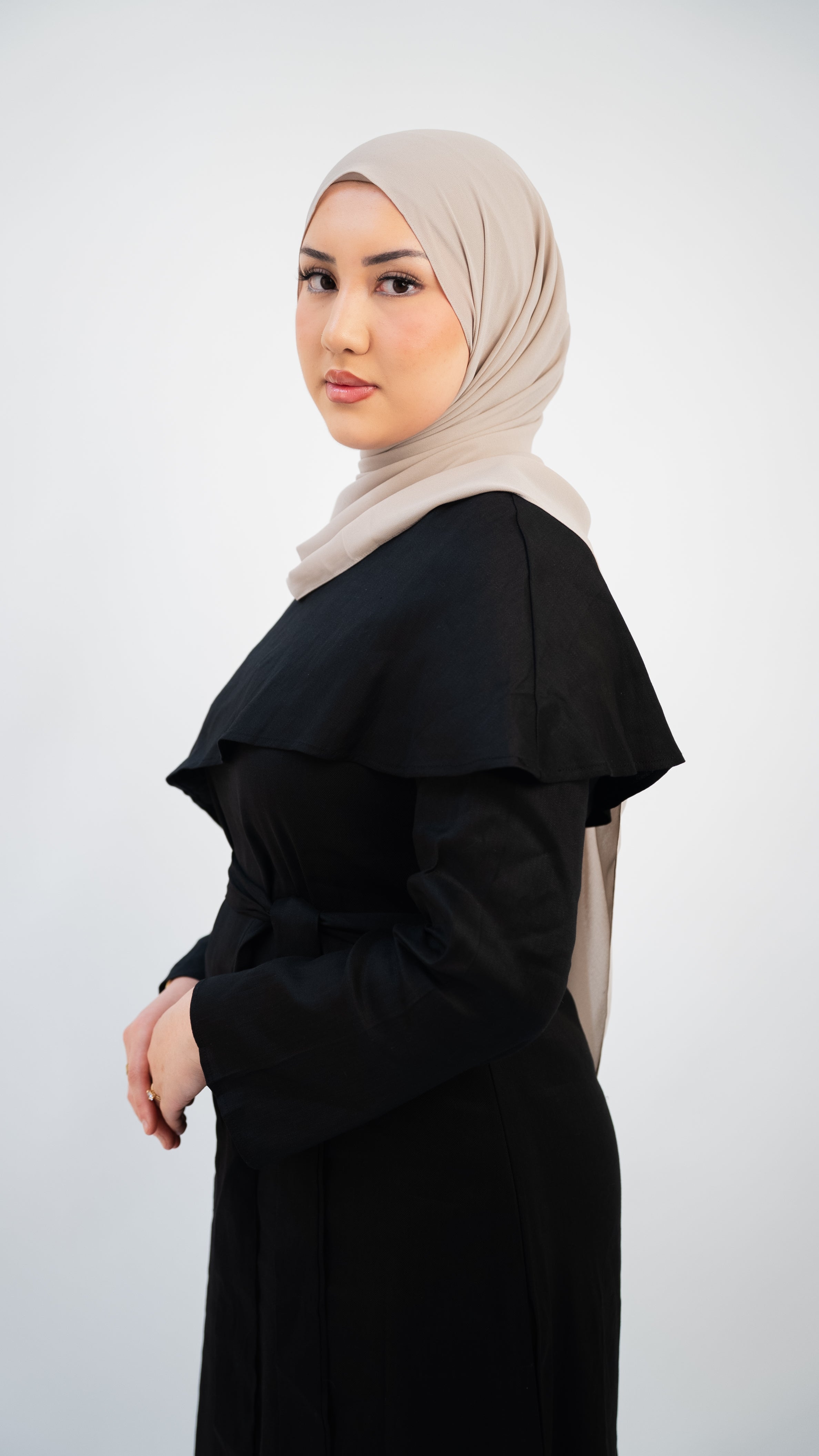 Wardah Linen Dress - Black