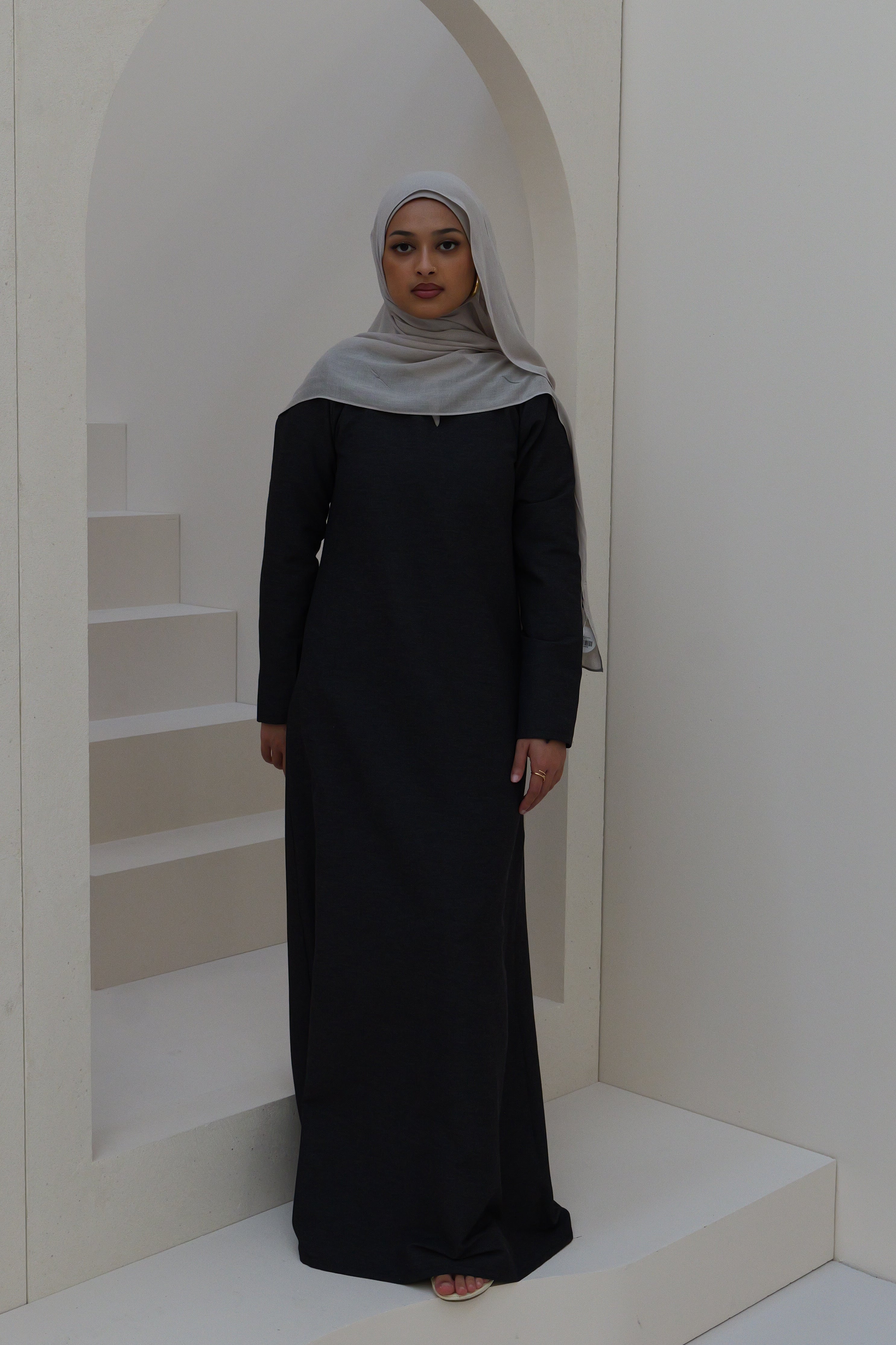 Basic Marl Abayah - Navy