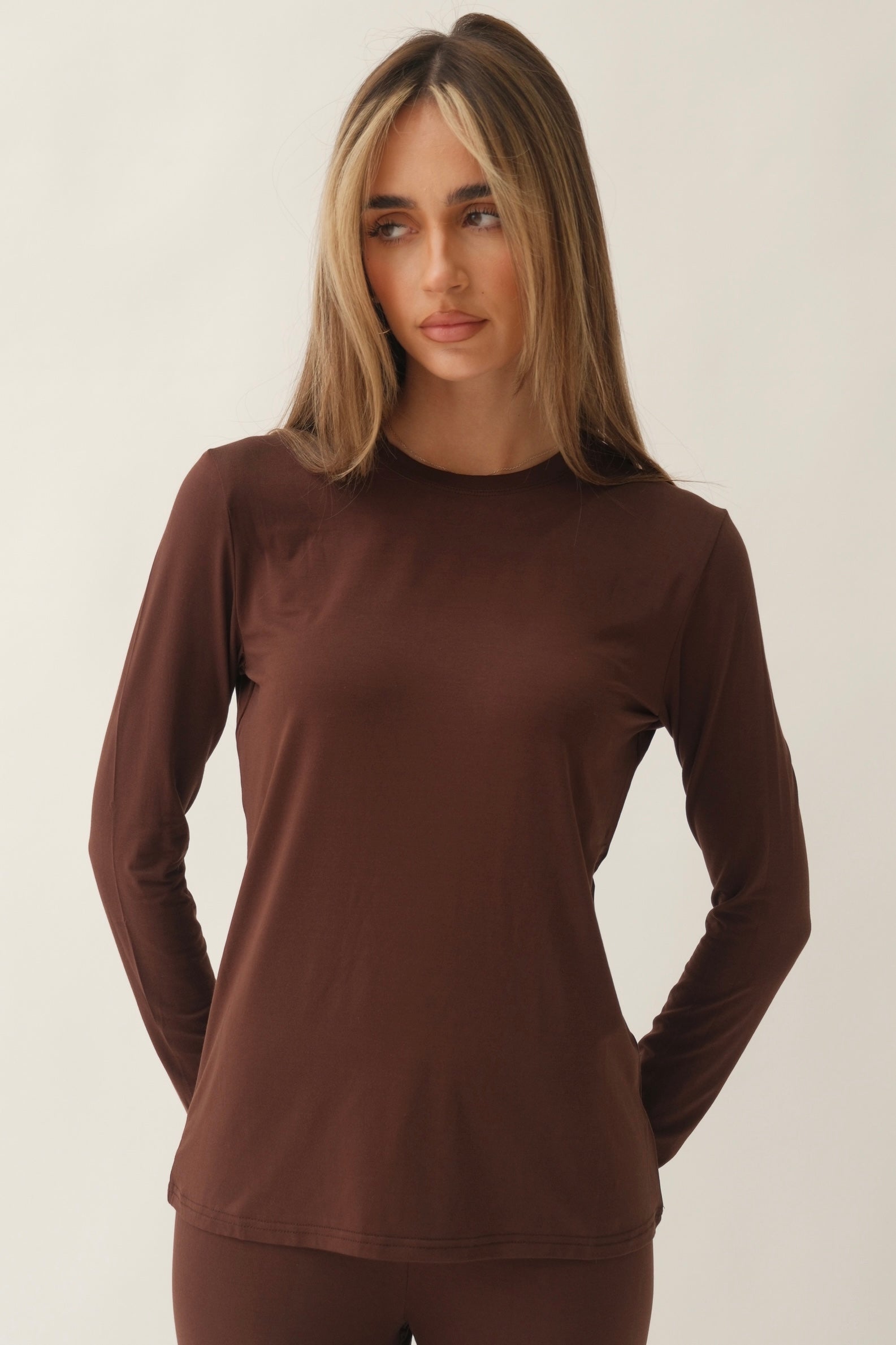 Long Sleeve Top - Chocolate