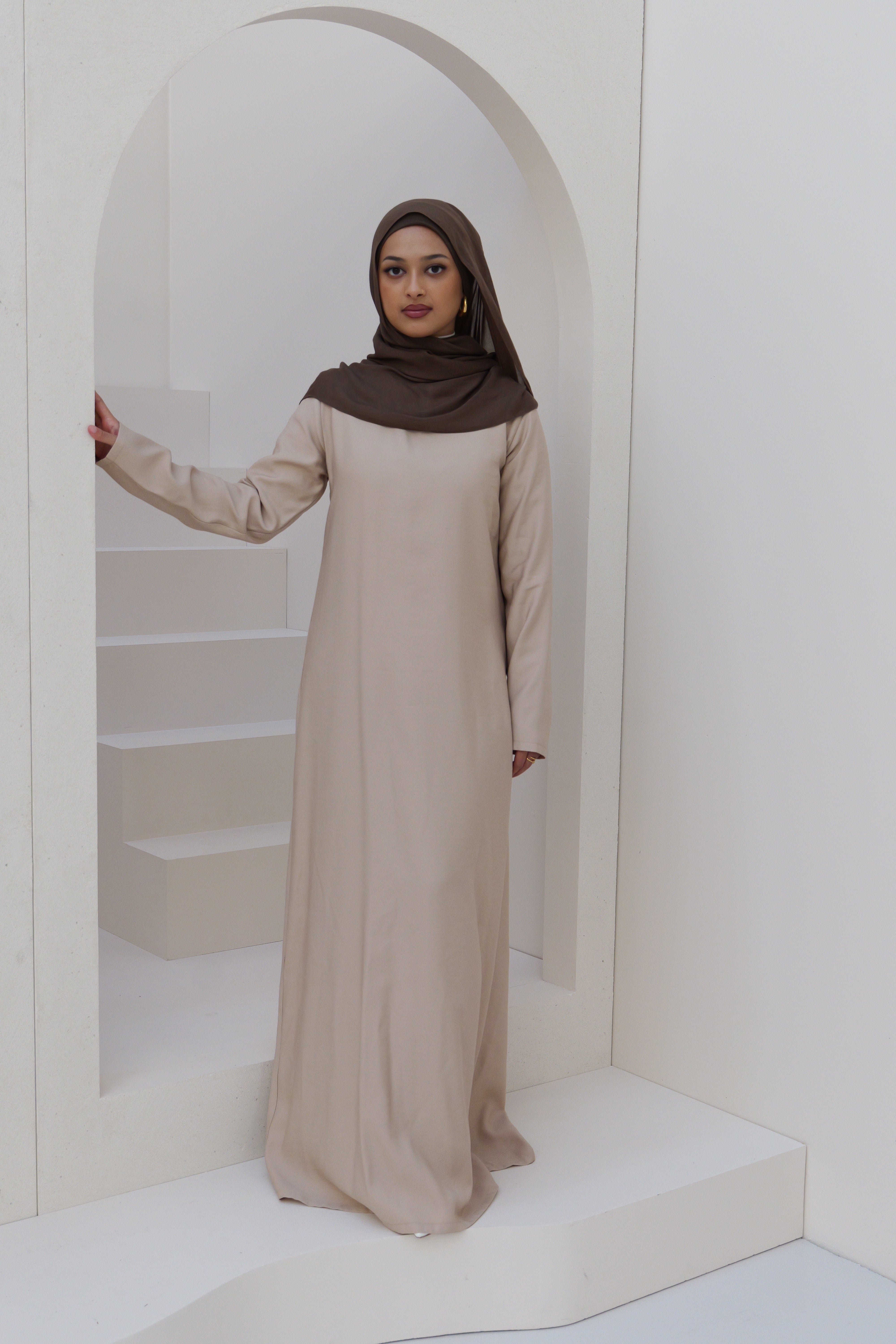 Basic Abayah - Light Beige