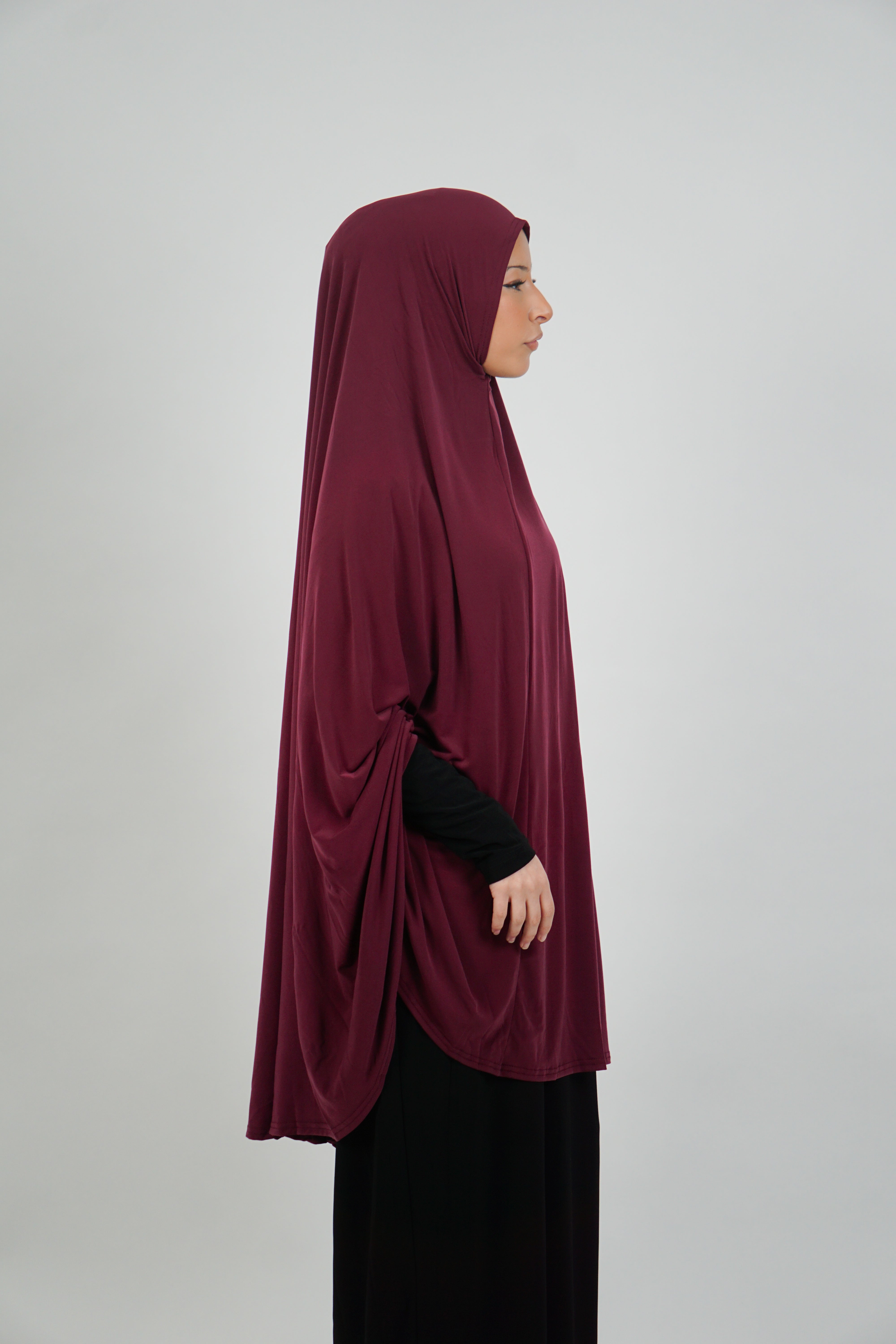 Jilbab - Dark Maroon