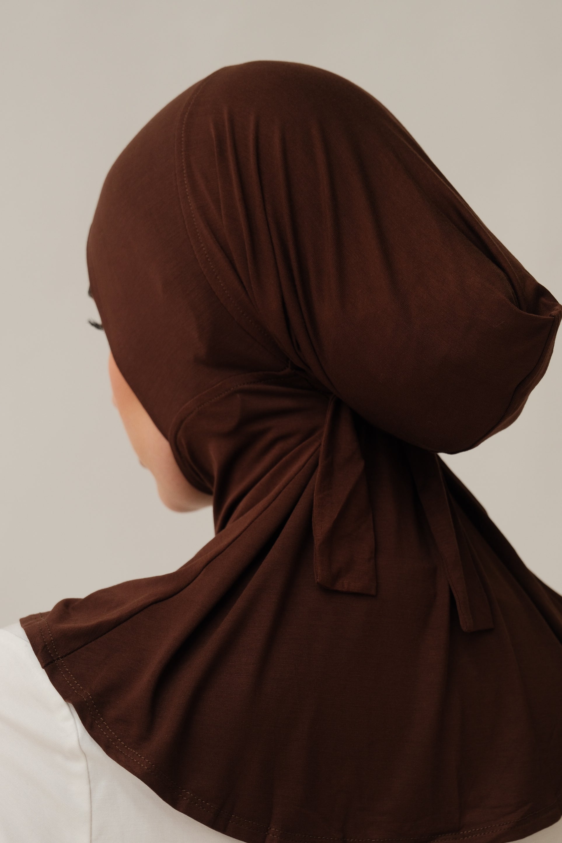 Tie back ninja Cap - Chestnut