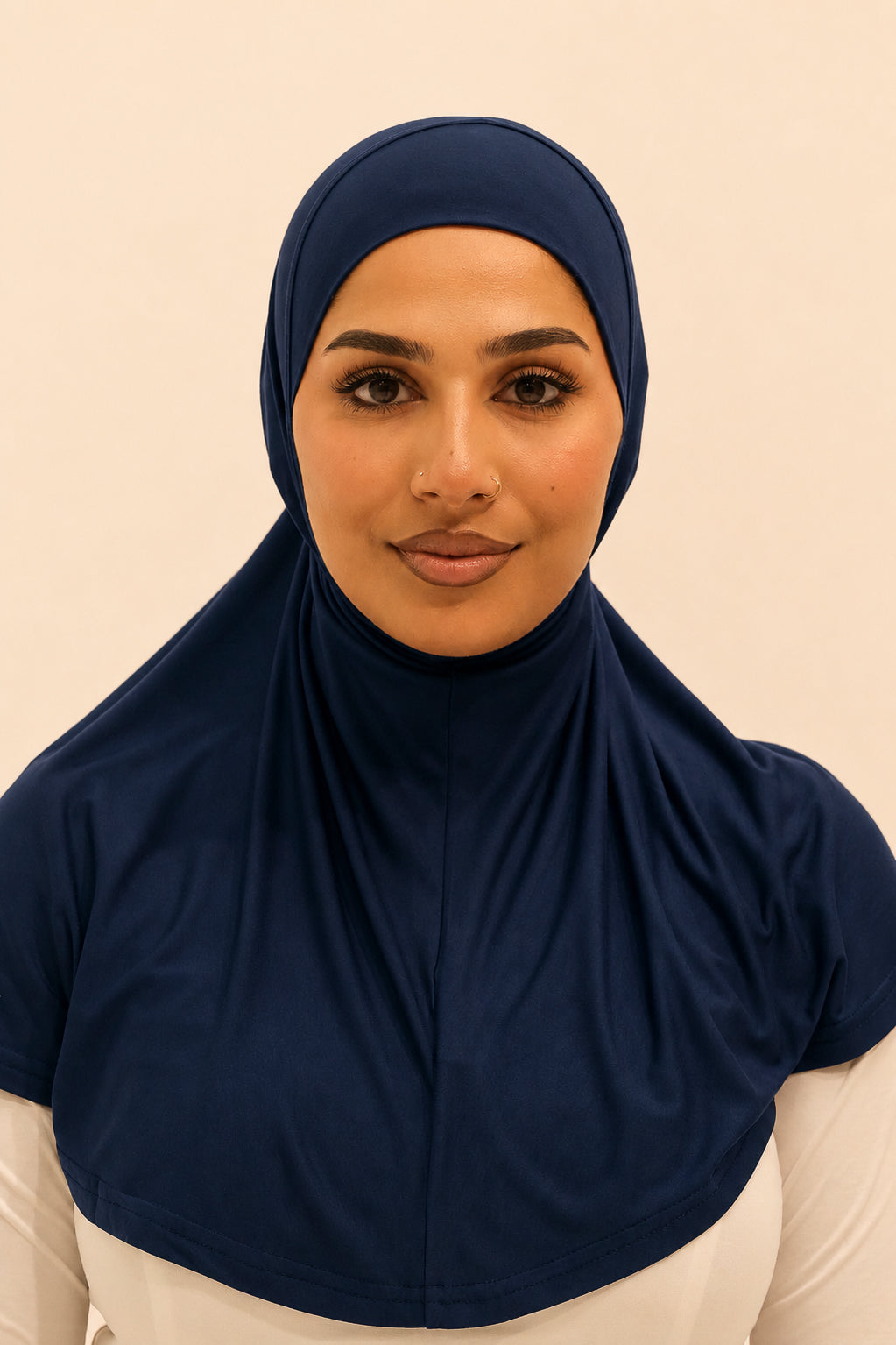 Slip on Hijab -  Nautical navy (J)