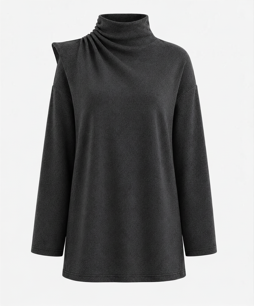Solace Relaxed Top - Charcoal