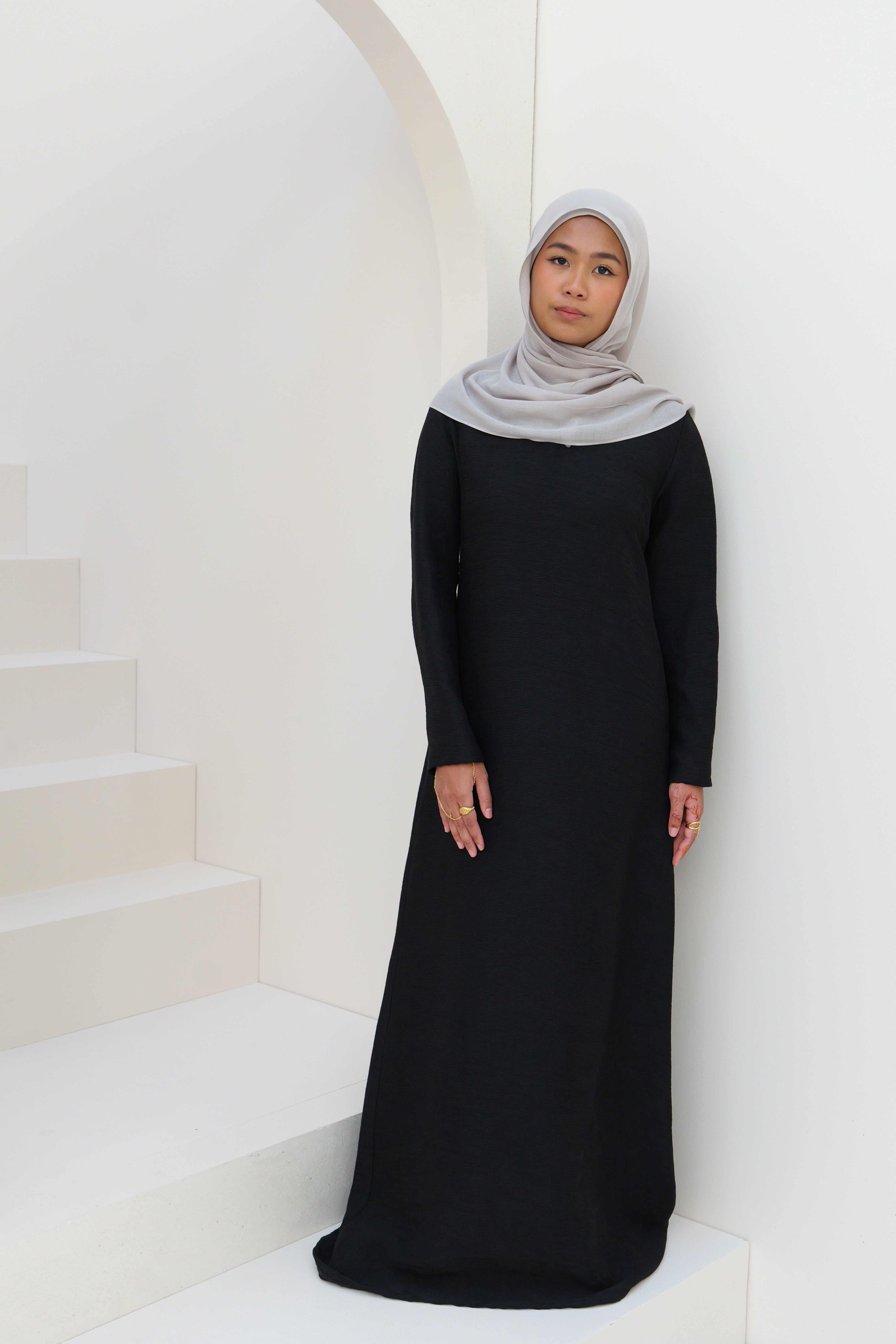 Basic Abayah Crepe - Black