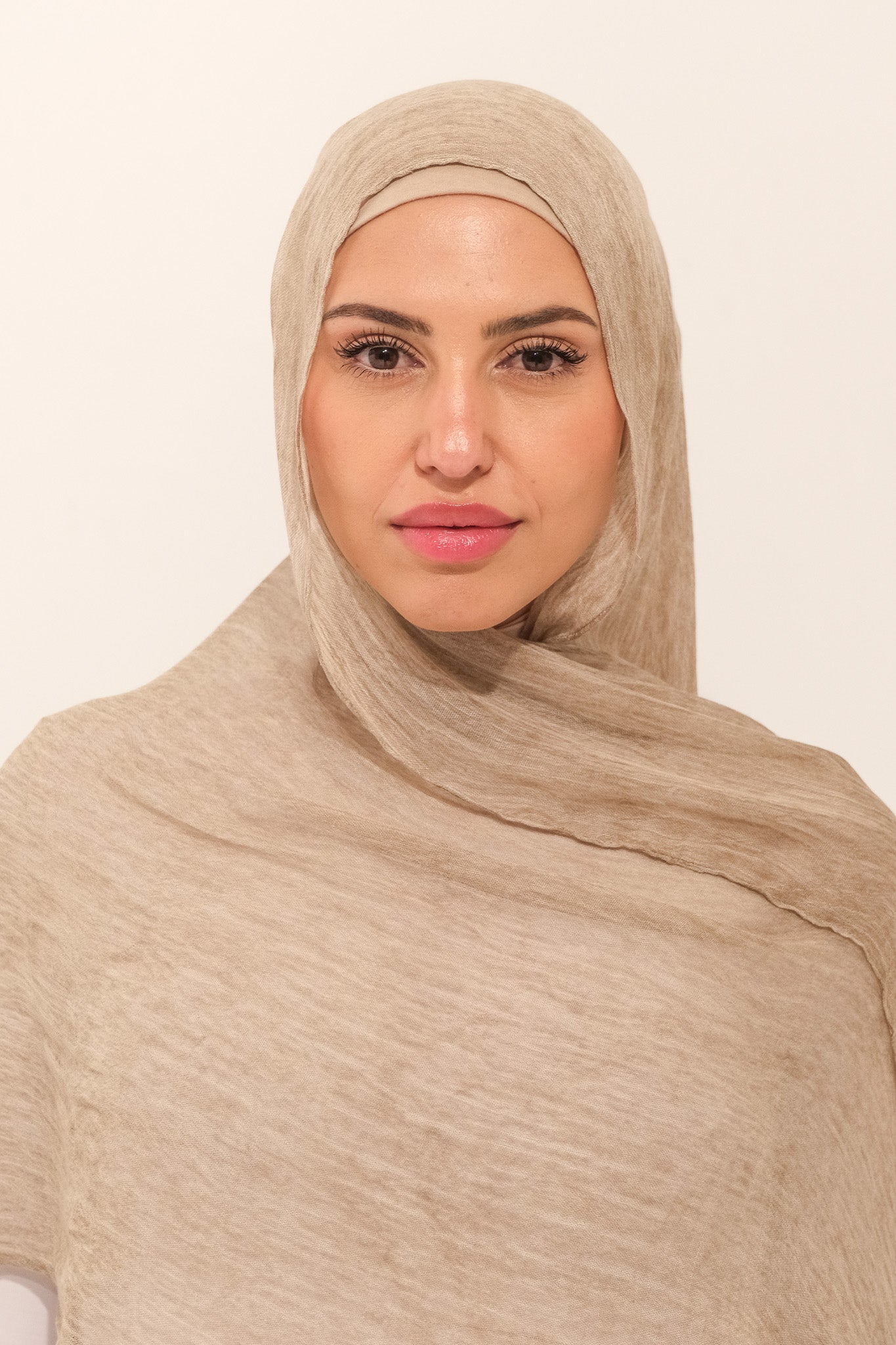 Rayon crinkle - Plaza Taupe