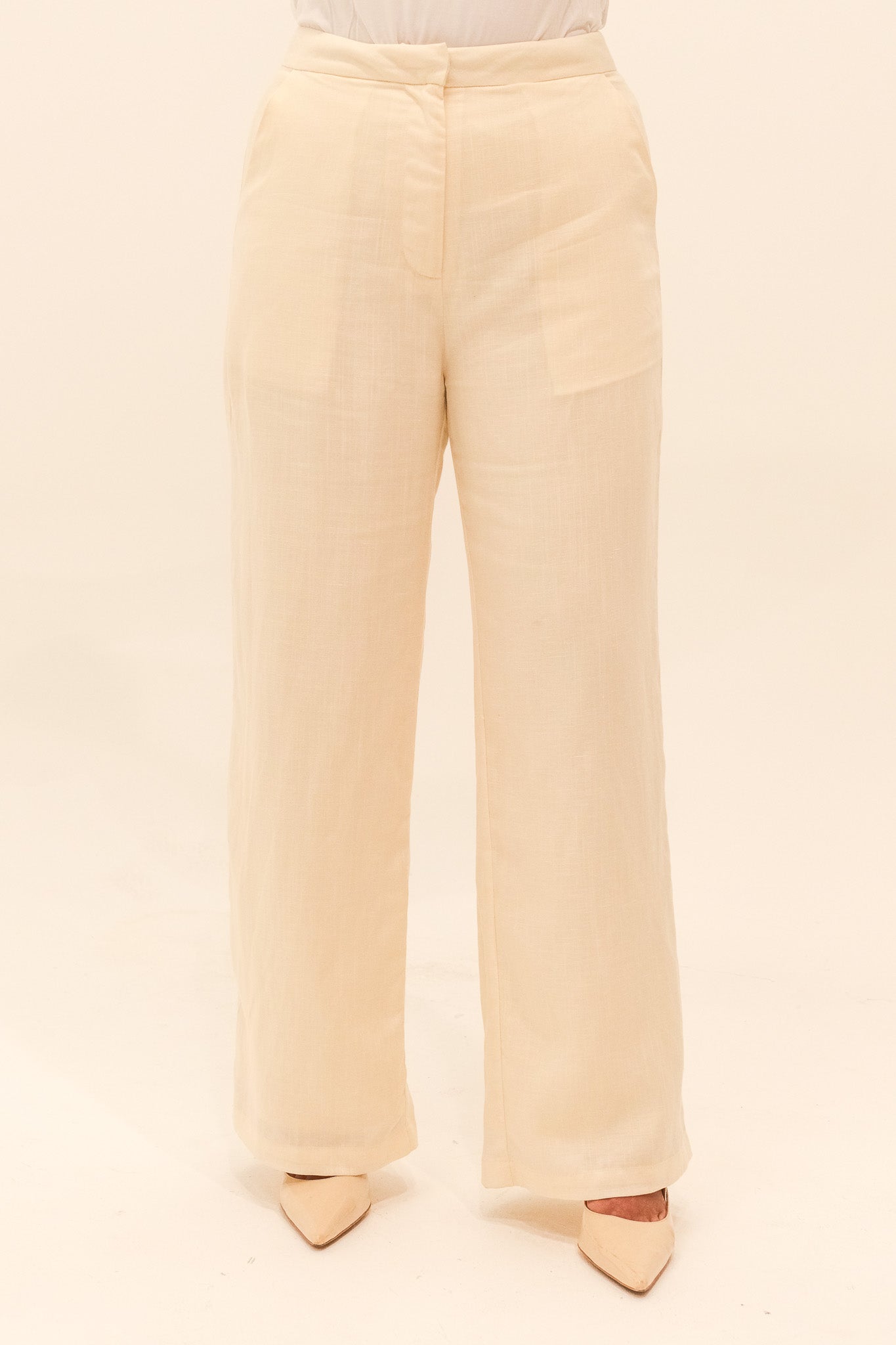 Sakina Trousers - Buttercream