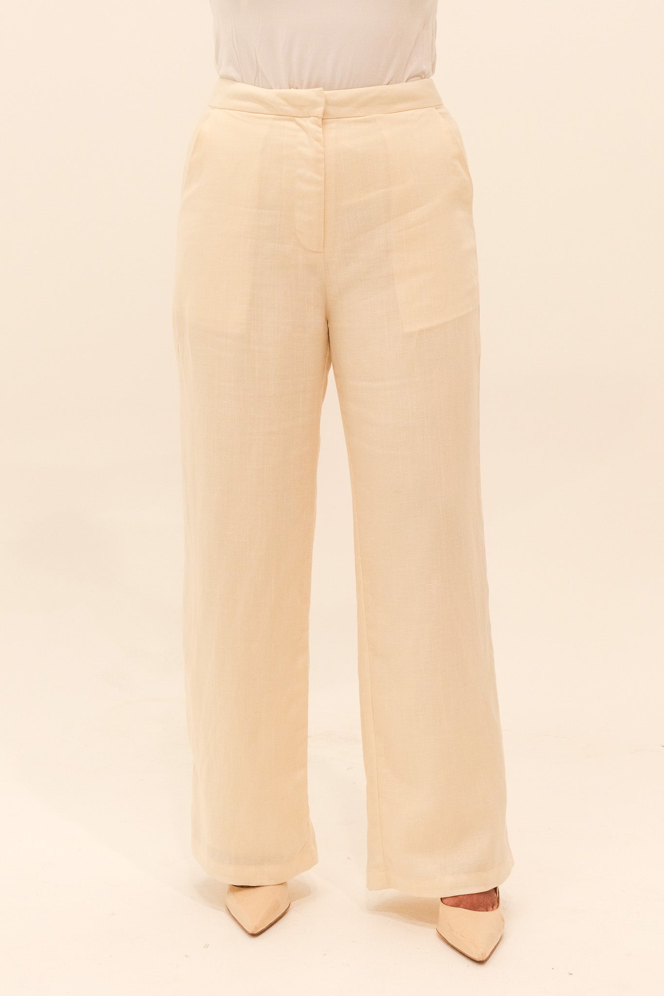 Sakina Trousers - Buttercream
