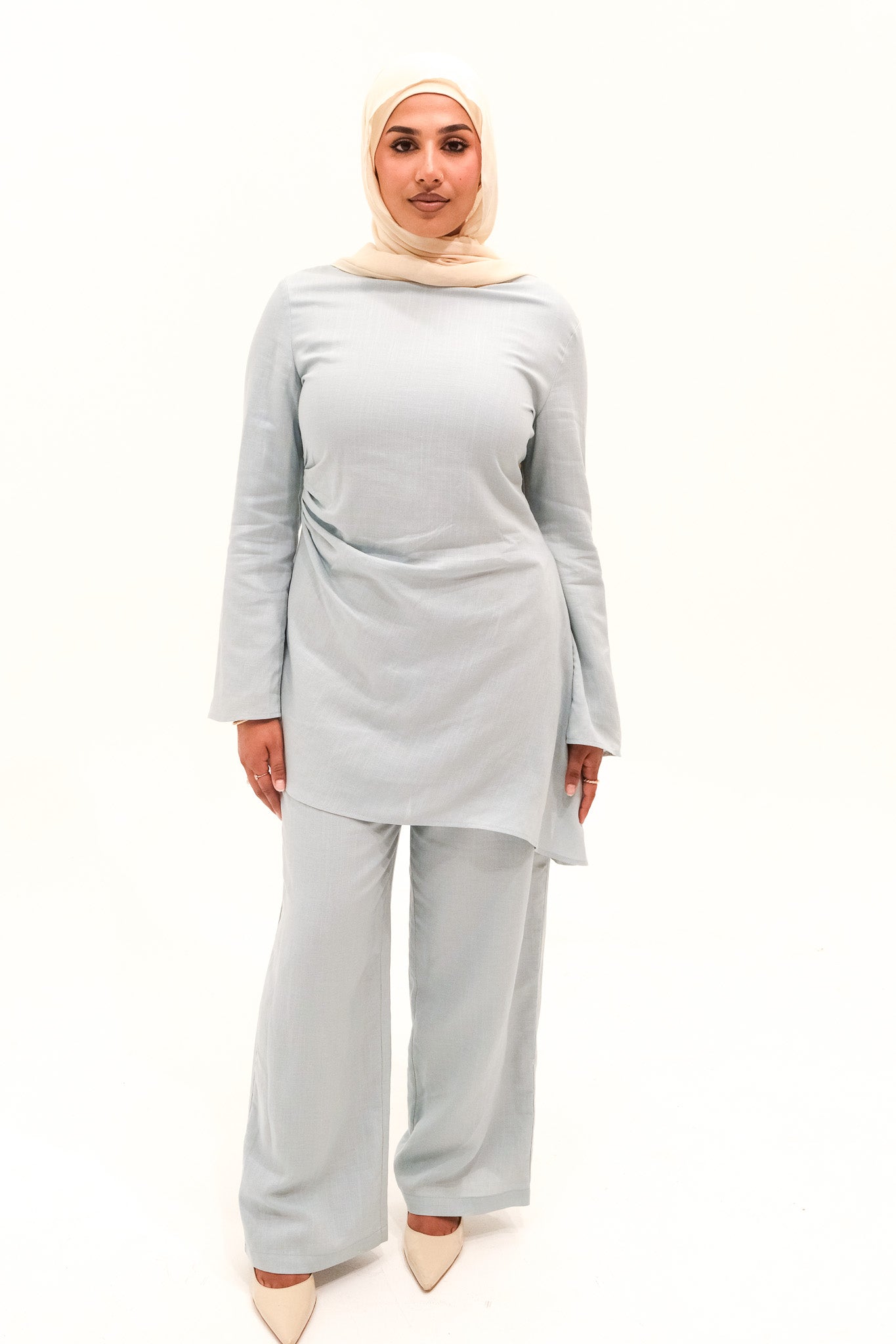 Sakina Asymmetric Top - Sky