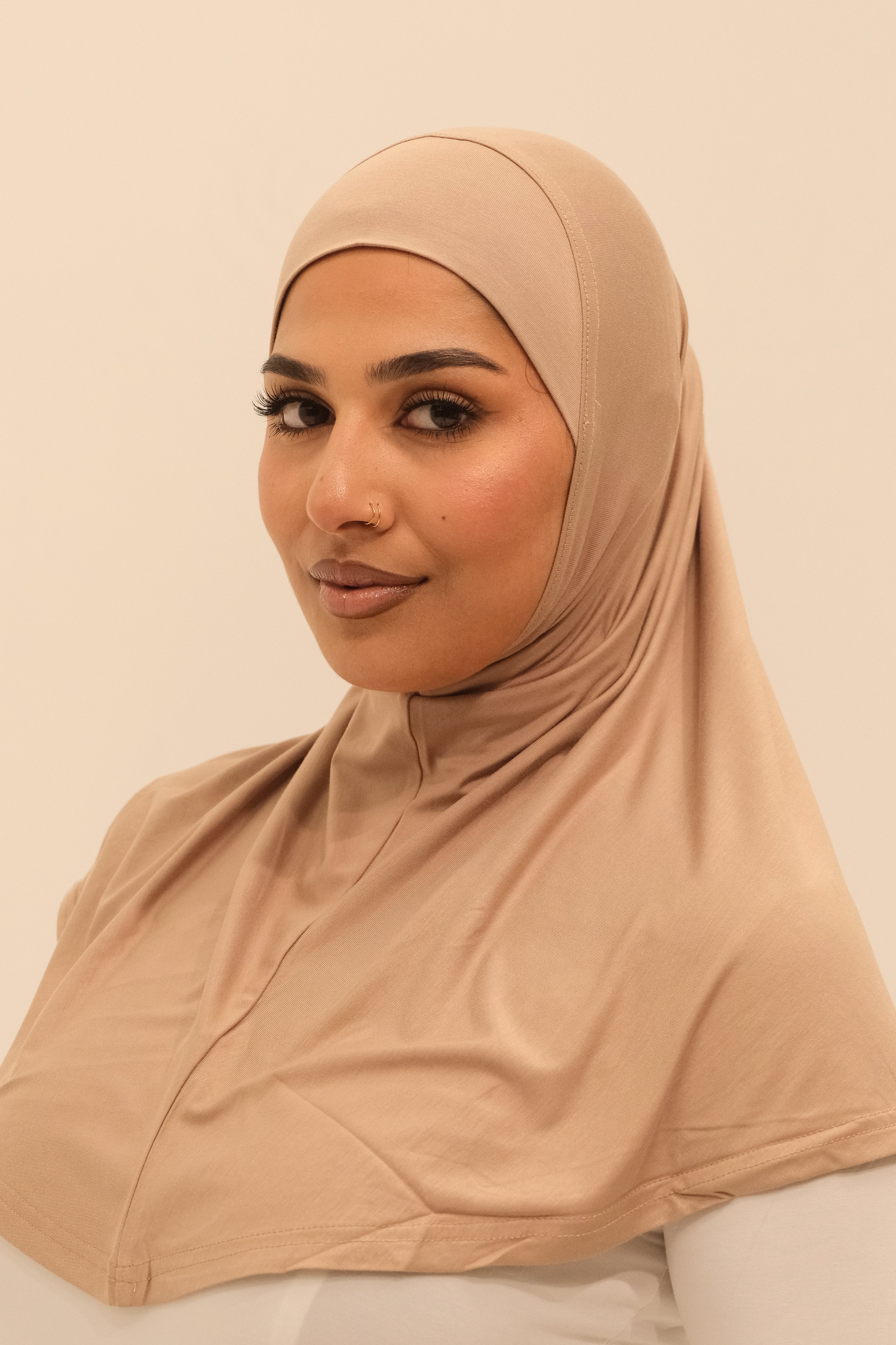 Slip on Hijab - Rose Beige (J)