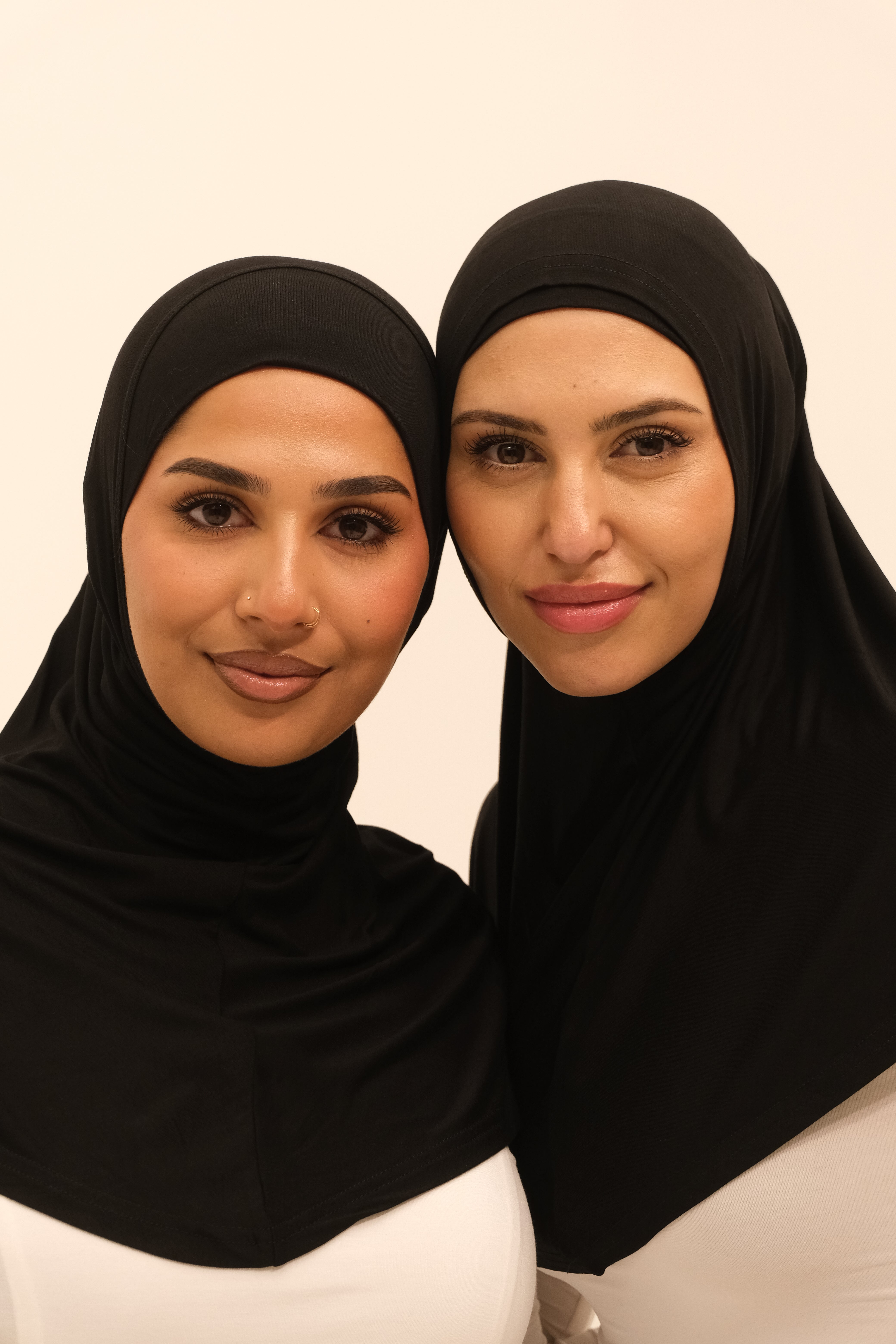 Slip on Hijab - Black  (J)