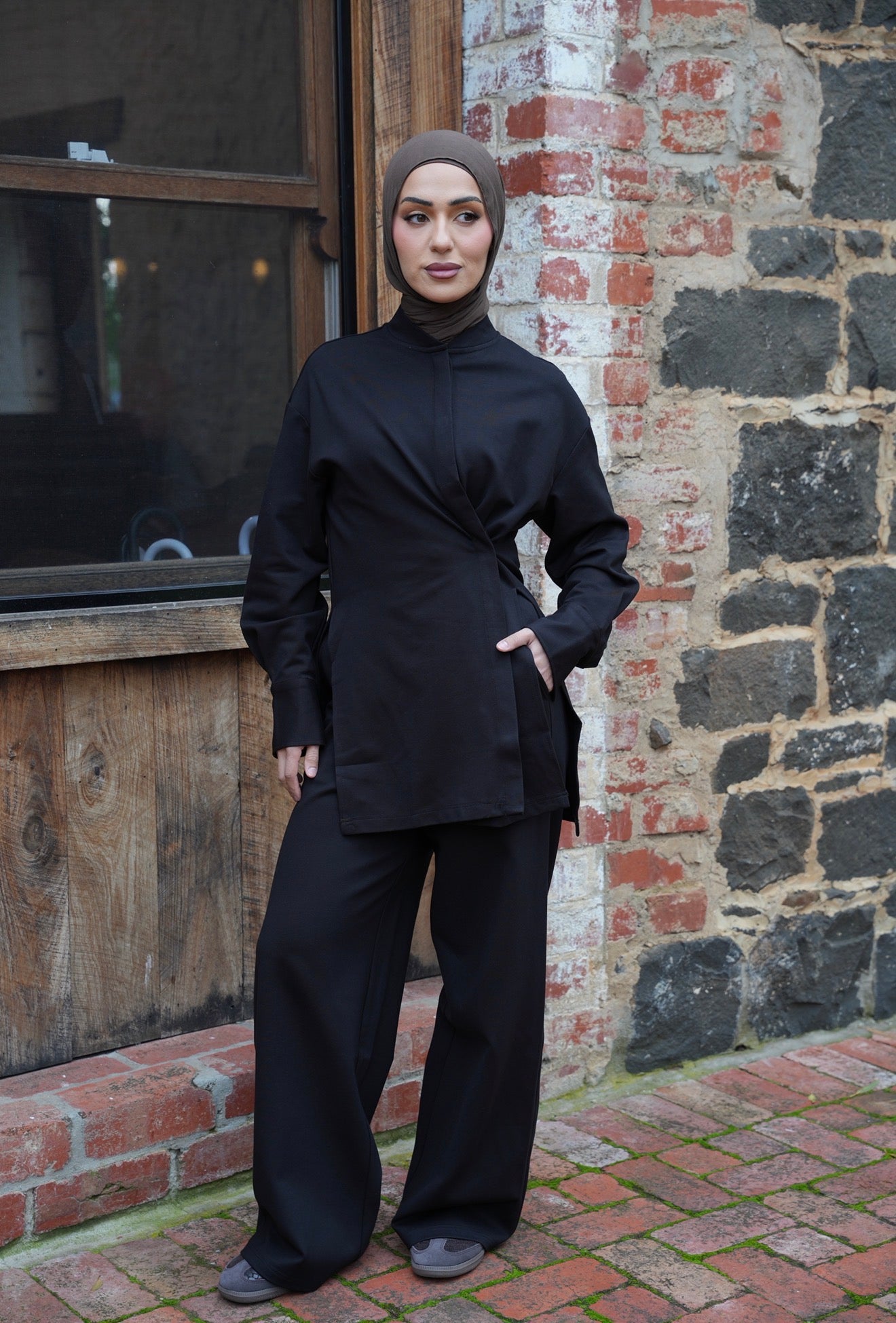 Solace Wide Leg Pants - Midnight