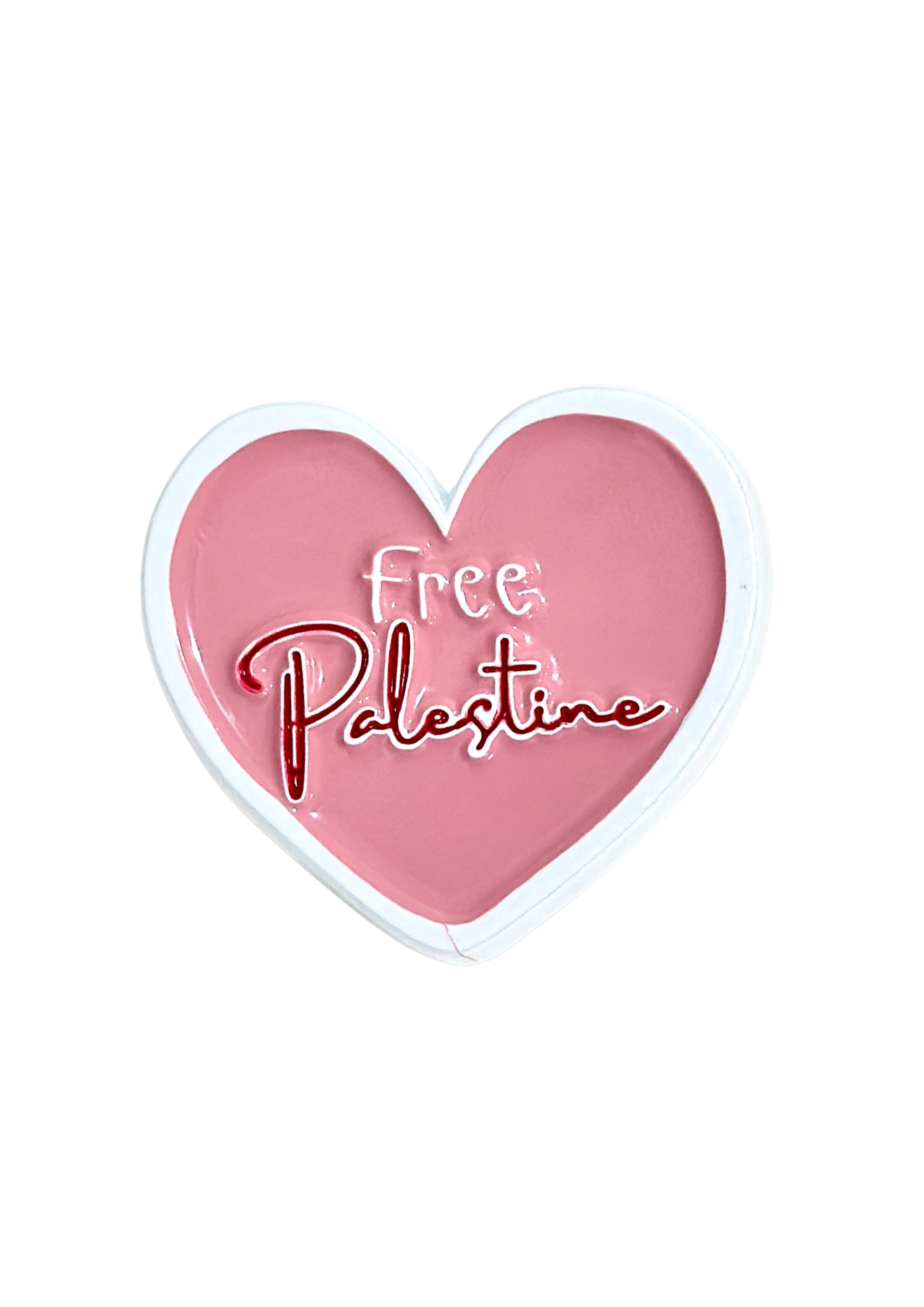 Palestine Heart Badge Pin