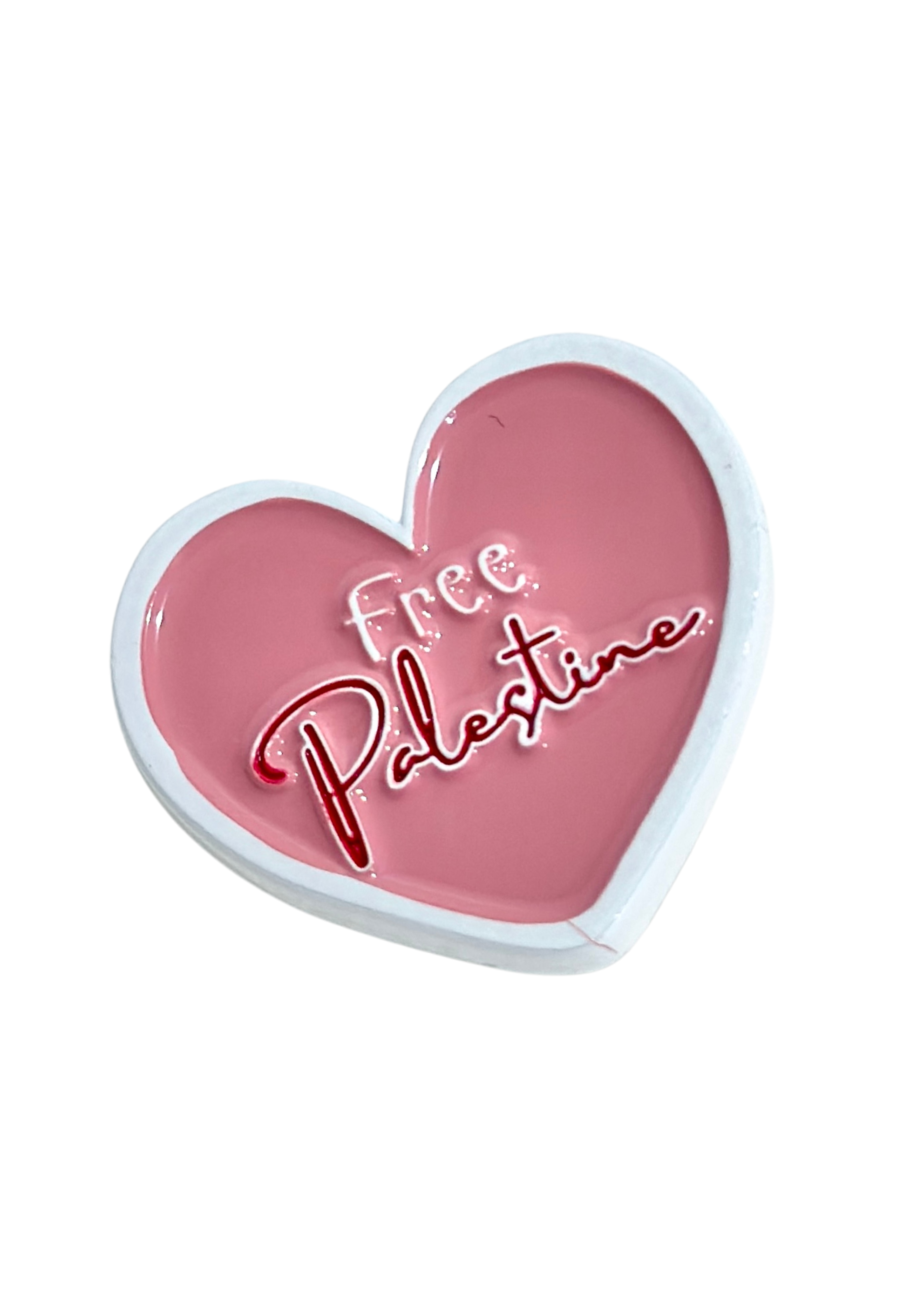 Palestine Heart Badge Pin