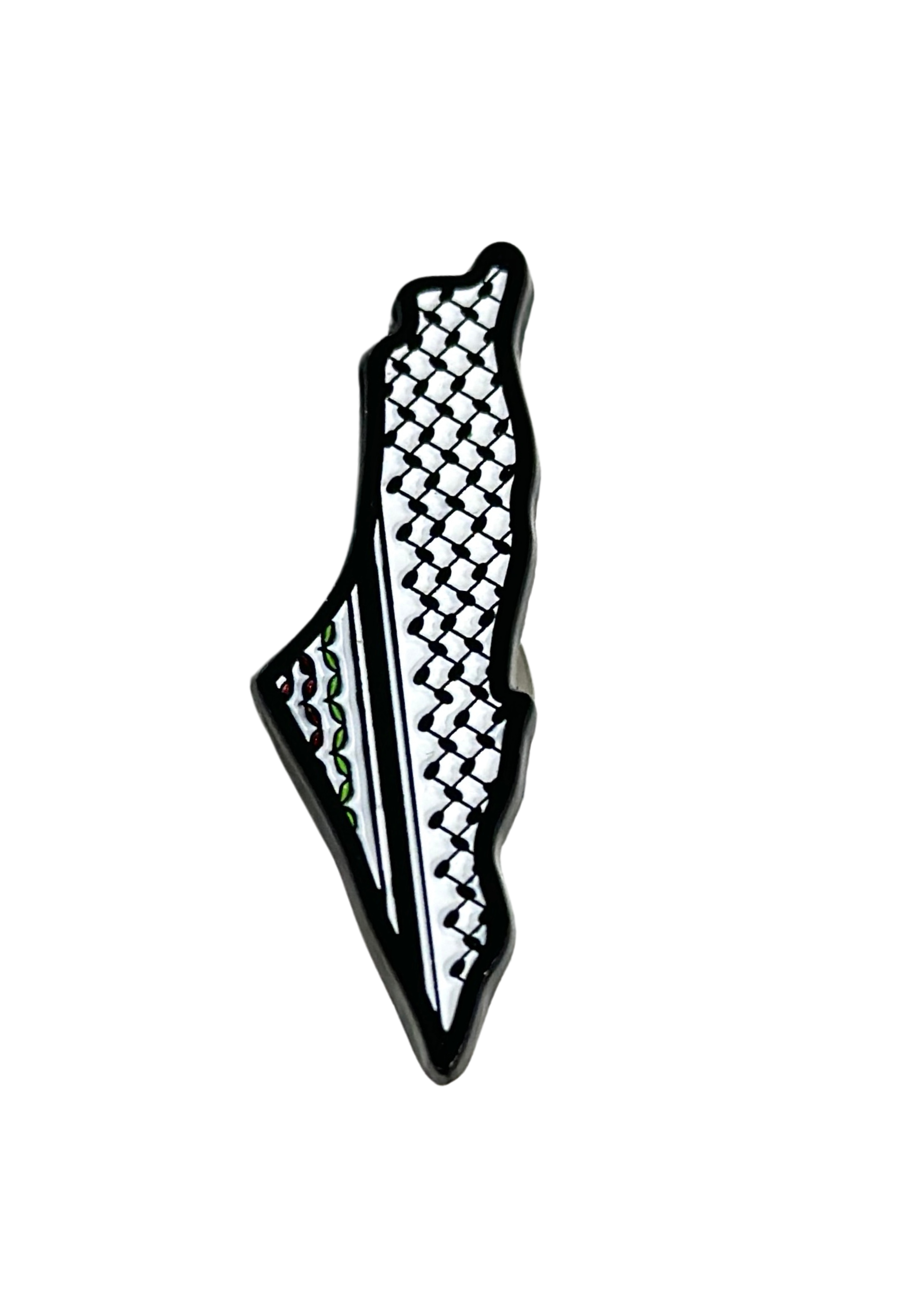 Palestine Map Badge Pin