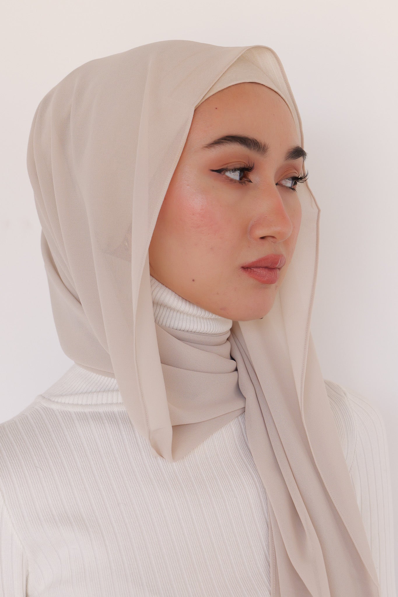 Premium Chiffon Hijab - Moonbeam