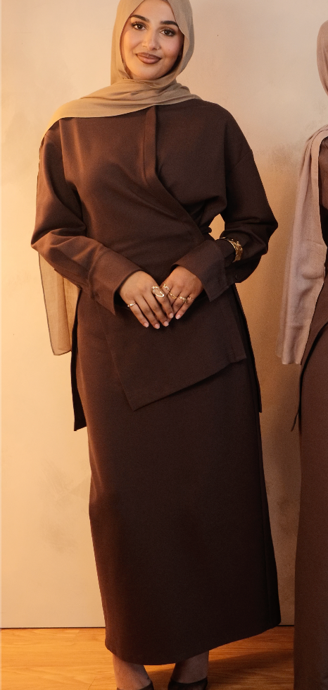 Solace Pencil Skirt - Shale