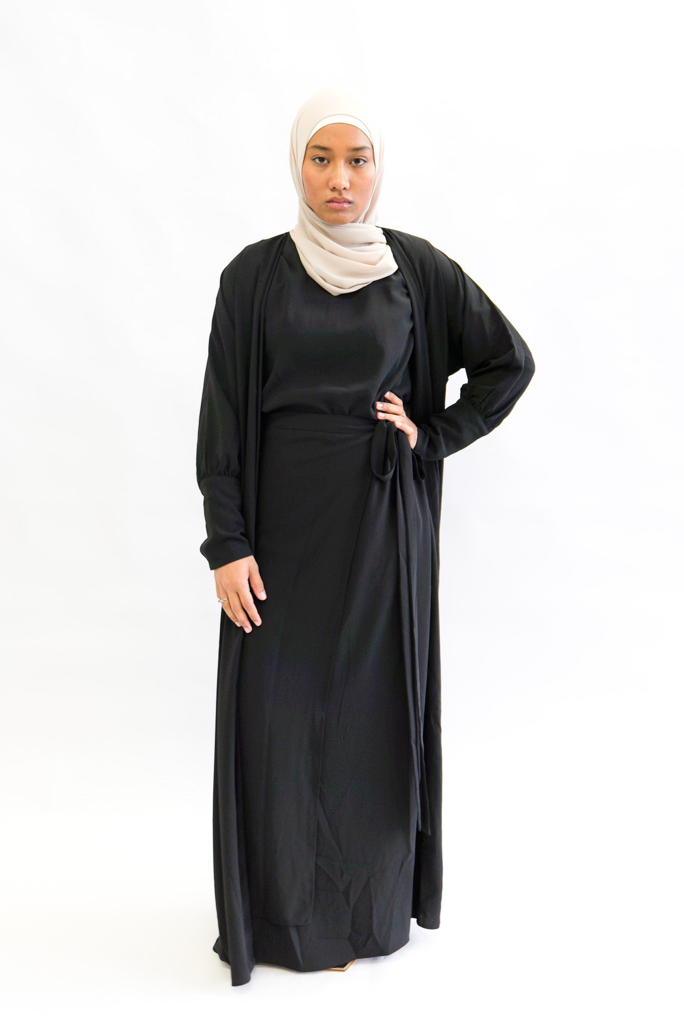 Jameela Abayah Set - Black - Nasiba