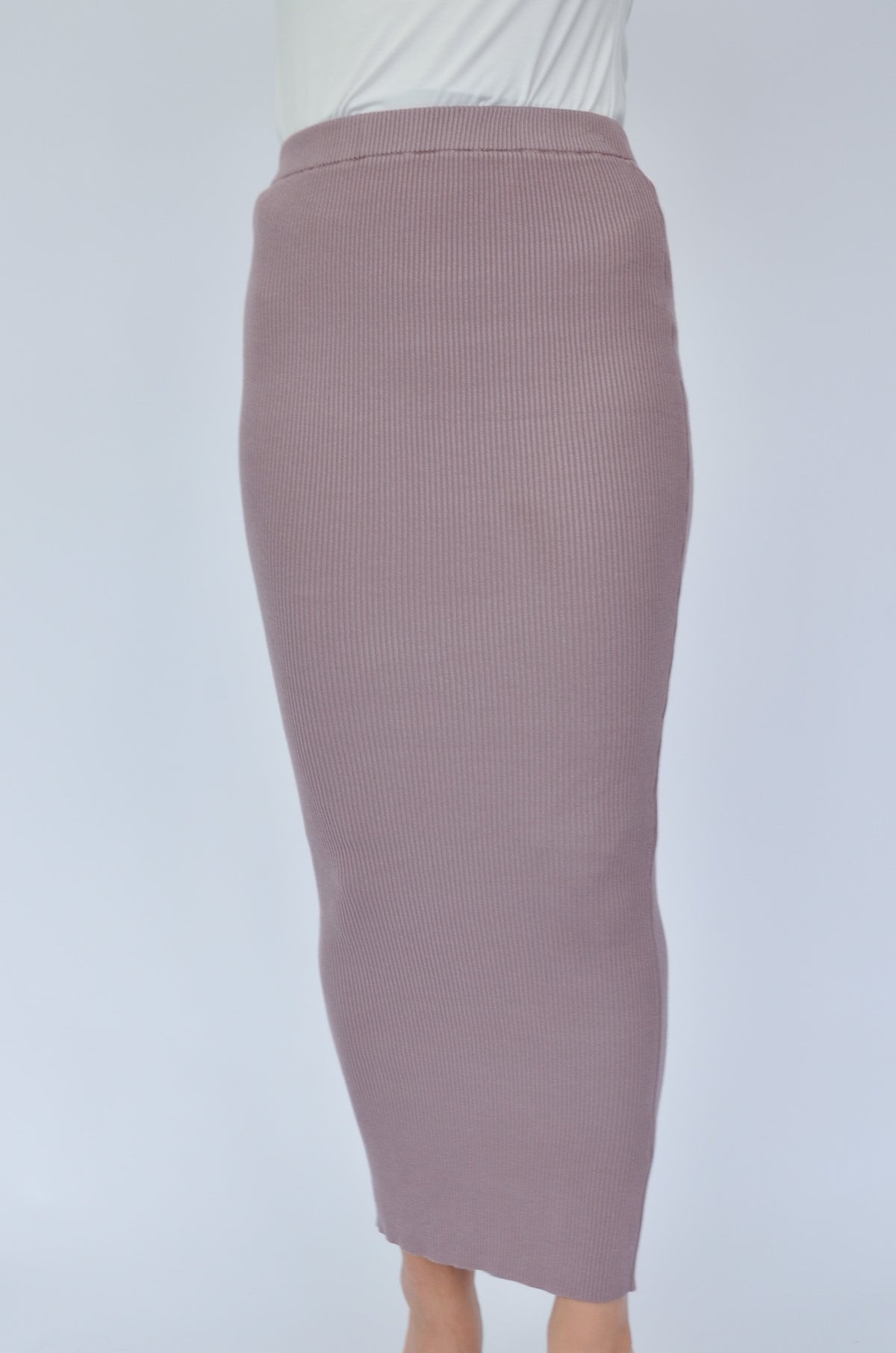 Ribbed Skirt - Lilac