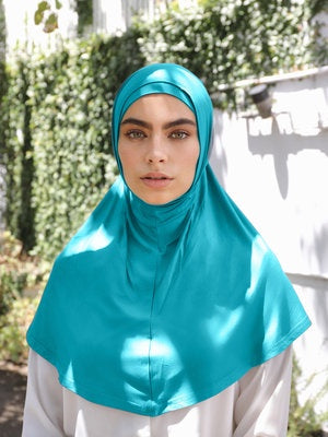 Slip on Hijab - Blue atoll (J) - Nasiba