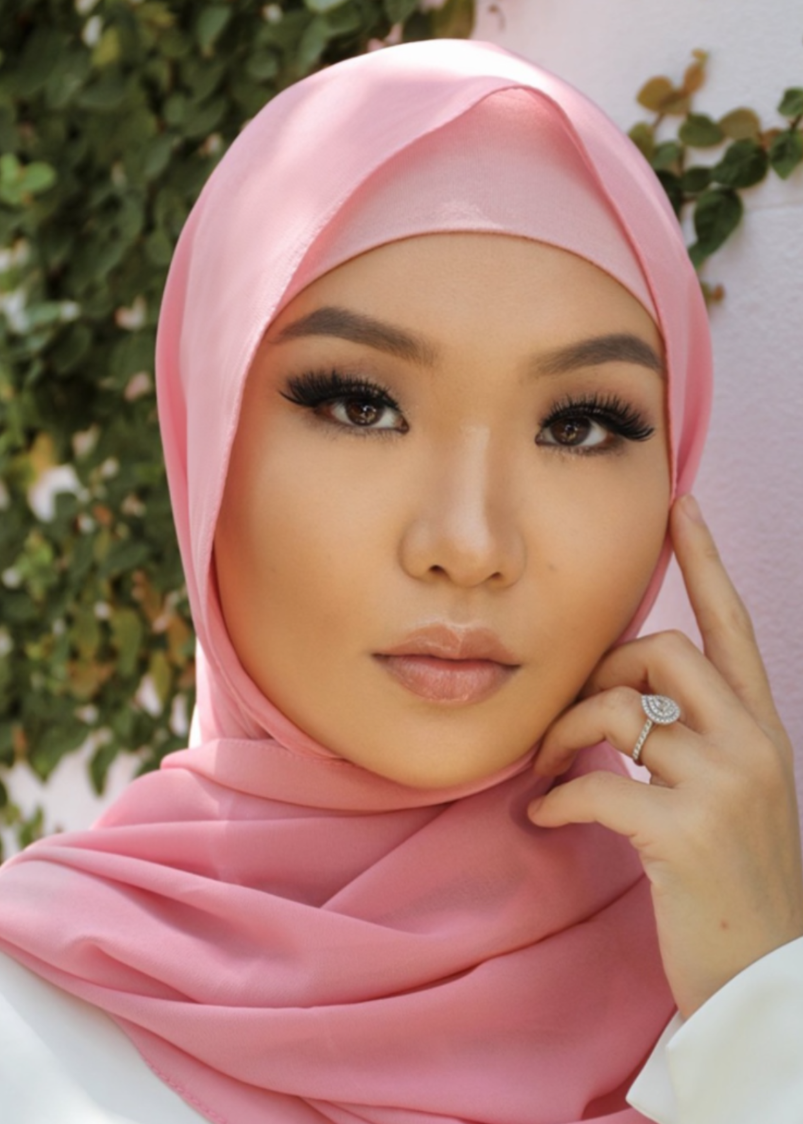 Premium Chiffon Hijab - Amaranth - Nasiba