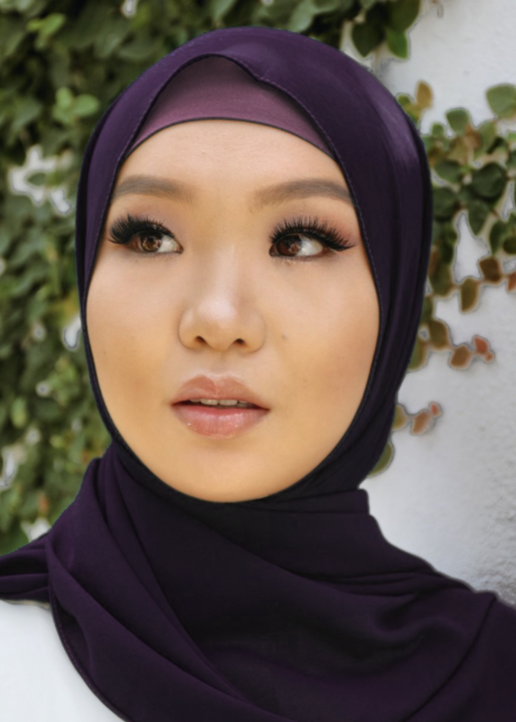 Premium Chiffon Hijab - Dark Fig - Nasiba