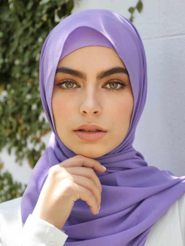 Premium Chiffon Hijab - Heather
