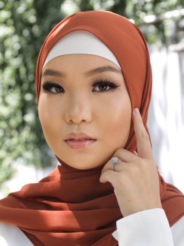 Premium Chiffon Hijab - Light Marcore
