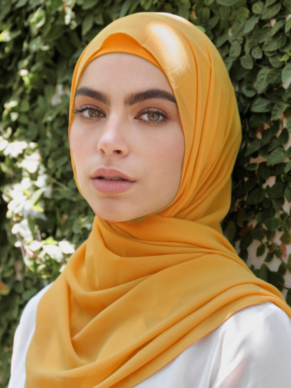 Premium Chiffon Hijab - Ochre - Nasiba