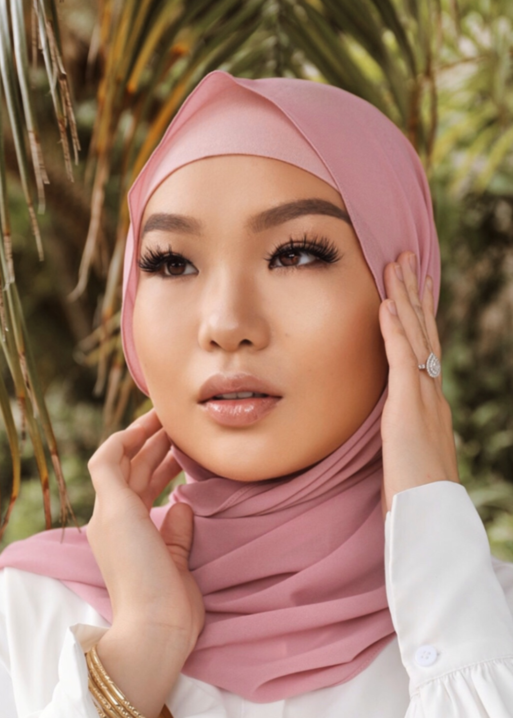 Premium Chiffon Hijab - Pink Lemonade - Nasiba