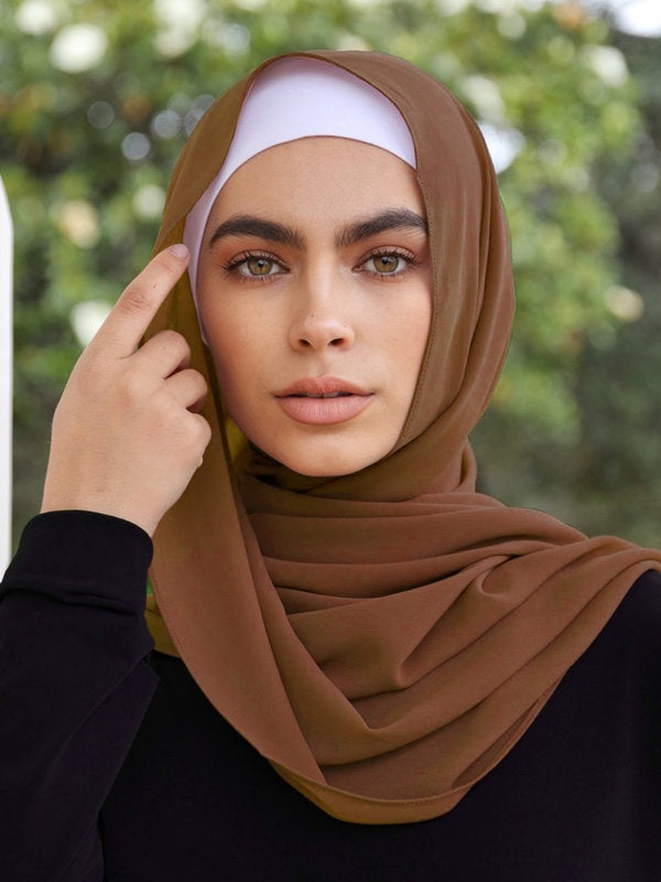 Premium Chiffon Hijab - Tawny - Nasiba