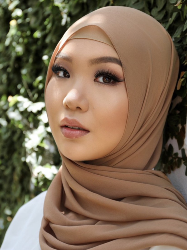 Premium Chiffon Hijab - Teak - Nasiba