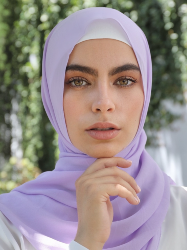 Premium Chiffon Hijab - Thistle - Nasiba