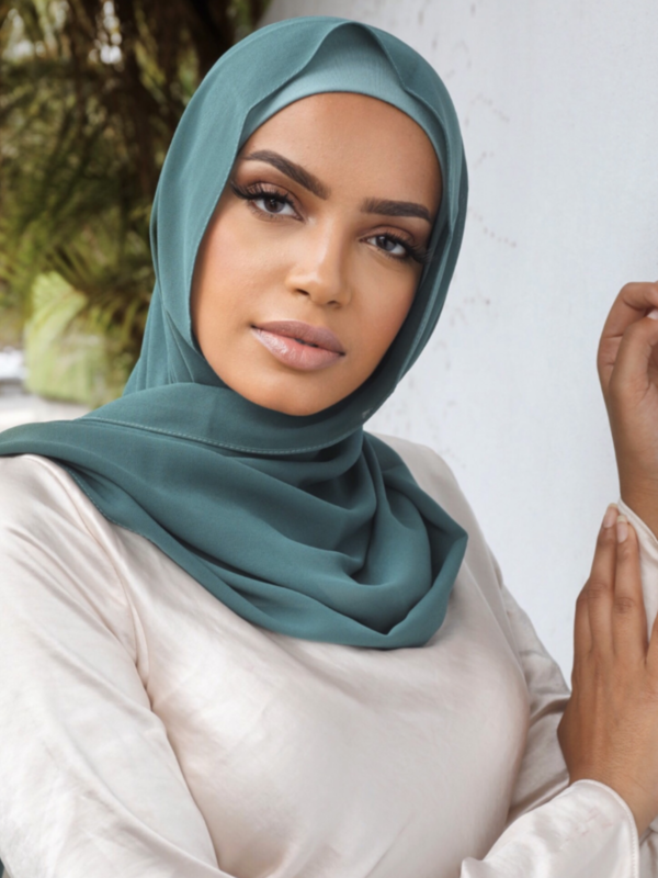 Premium Chiffon Hijab - Viridian - Nasiba